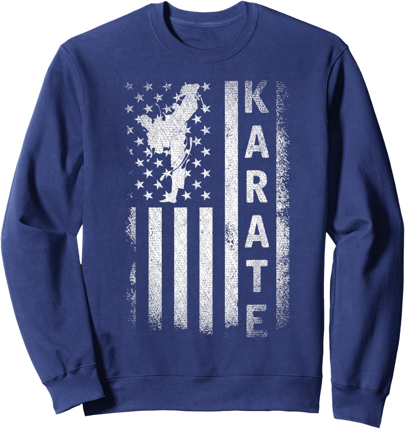 America Flag Japan Martial Arts Ninja Gift Karate Sweatshirt - Sweatshirt | Navy