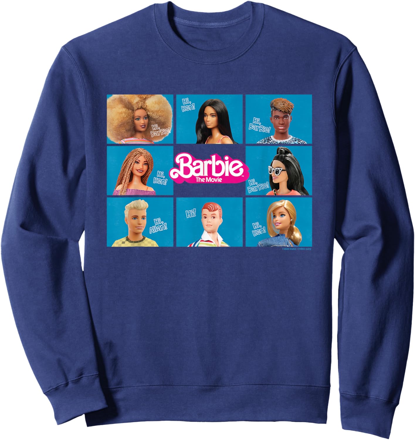Barbie The Movie - Grid Sweatshirt - Sweatshirt | Navy