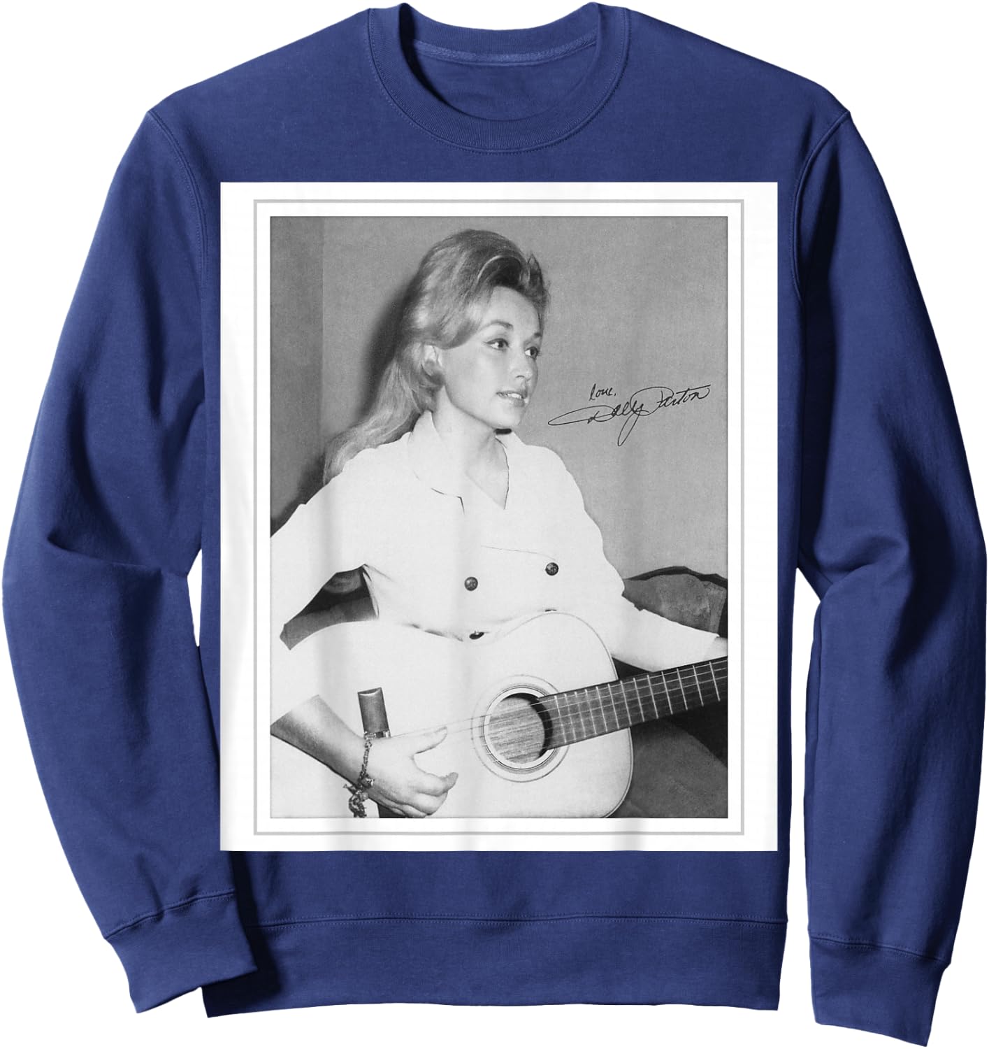 Dolly Parton Vintage Polaroid Small Sweatshirt - Sweatshirt | Navy