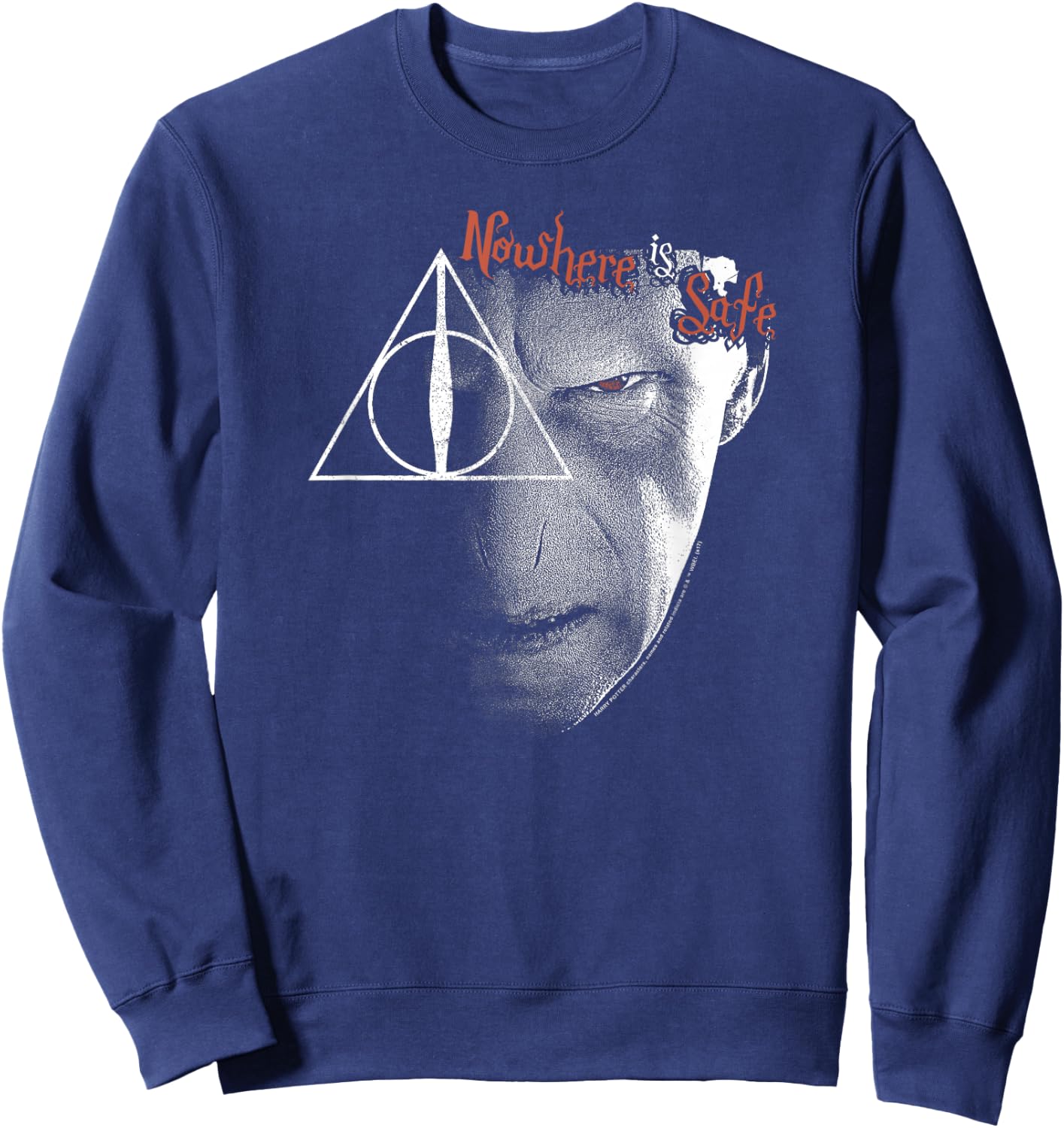 Harry Potter Voldemort Nowhere Is Safe Sweatshirt - Sweatshirt | Navy
