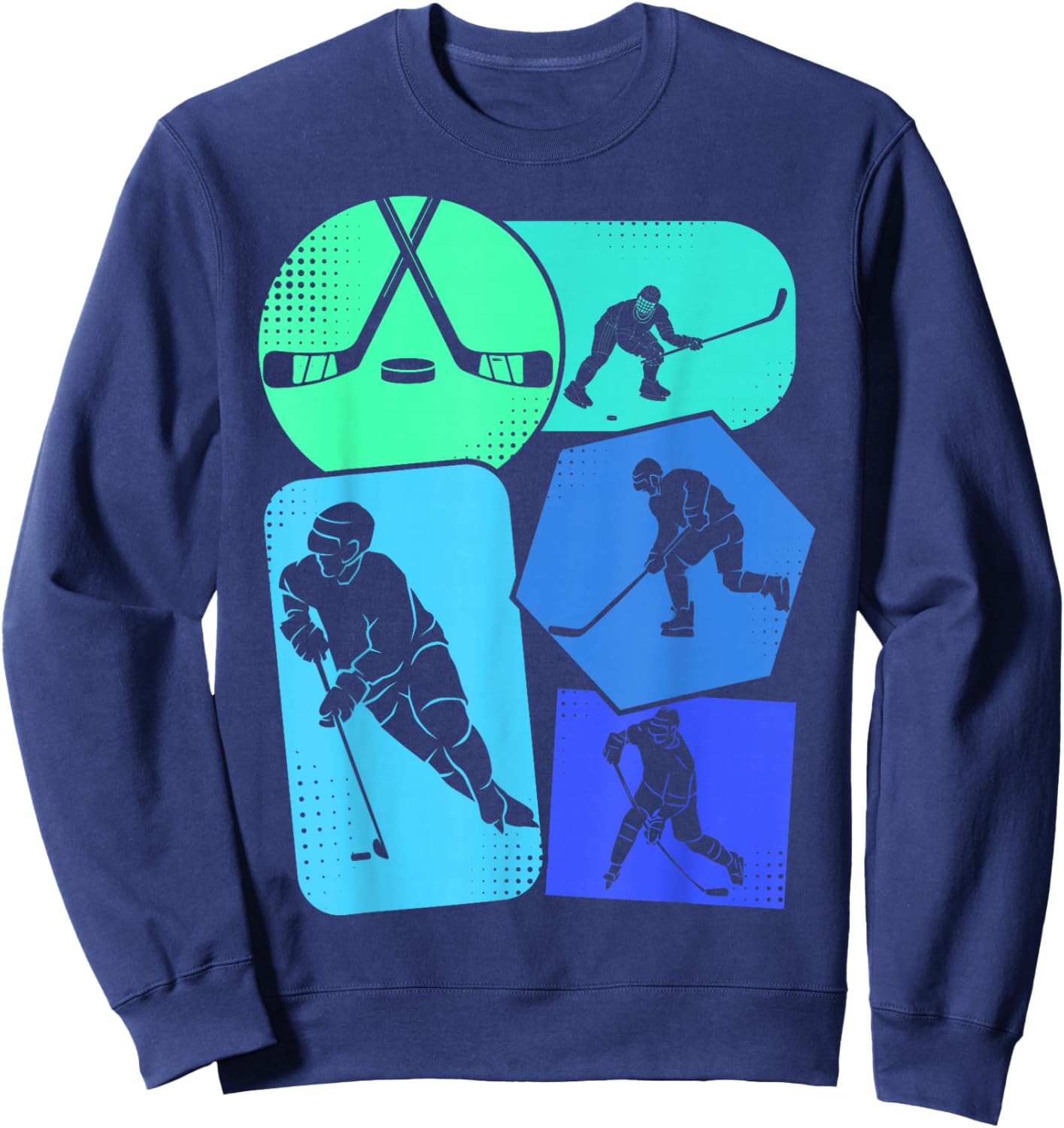Hockey Ice Hockey Boys Youth Kids Sweatshirt - Sweatshirt | Navy