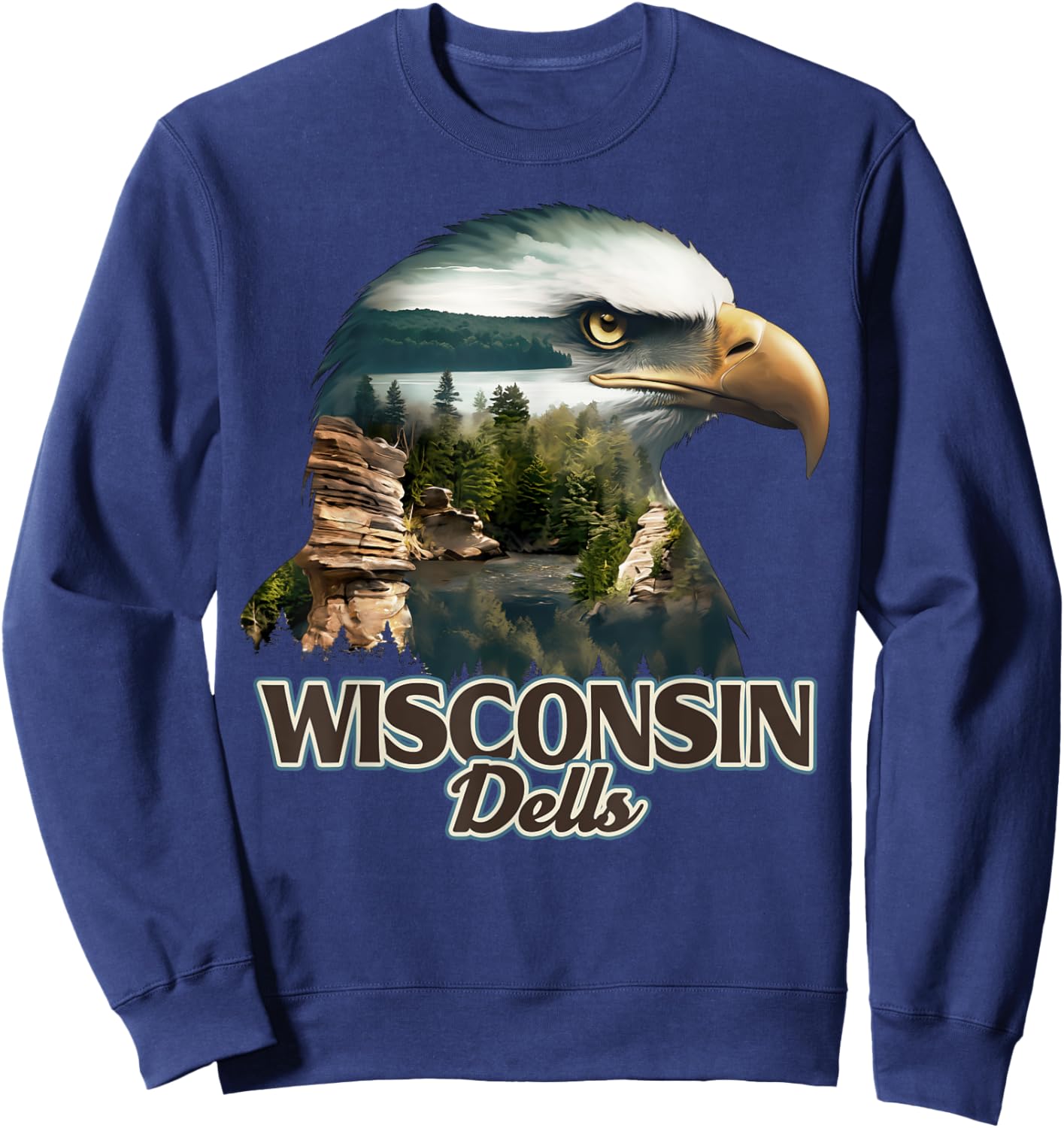 Wisconsin Dells Eagle Sweatshirt - Sweatshirt | Navy