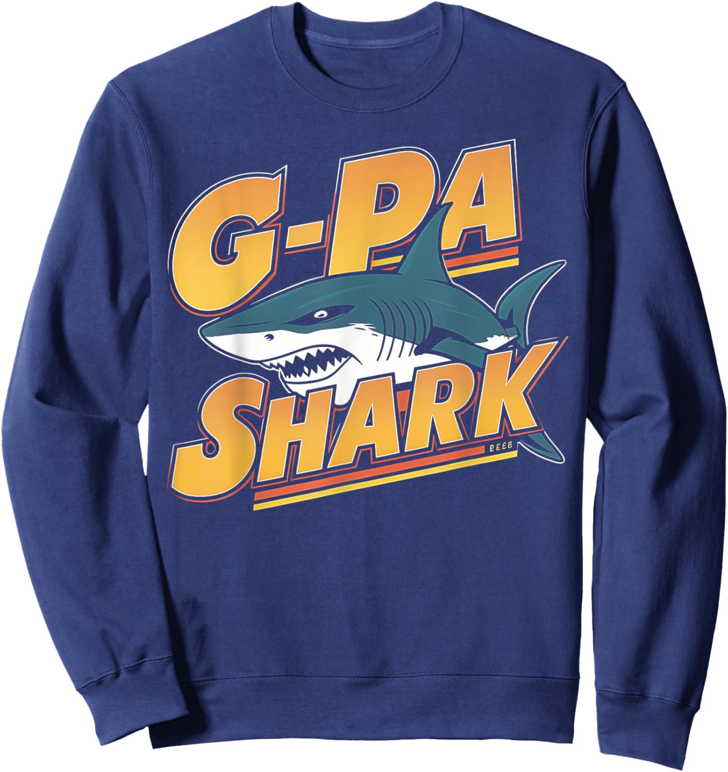 GPa Shark Grandpa Gifts Funny Graphic Sweatshirt - Sweatshirt | Navy