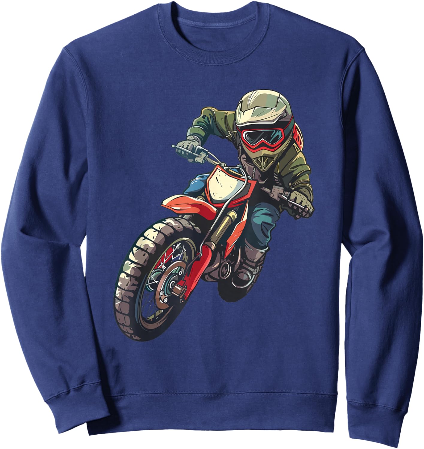 Kids Dirt Bike Sweatshirt - Sweatshirt | Navy