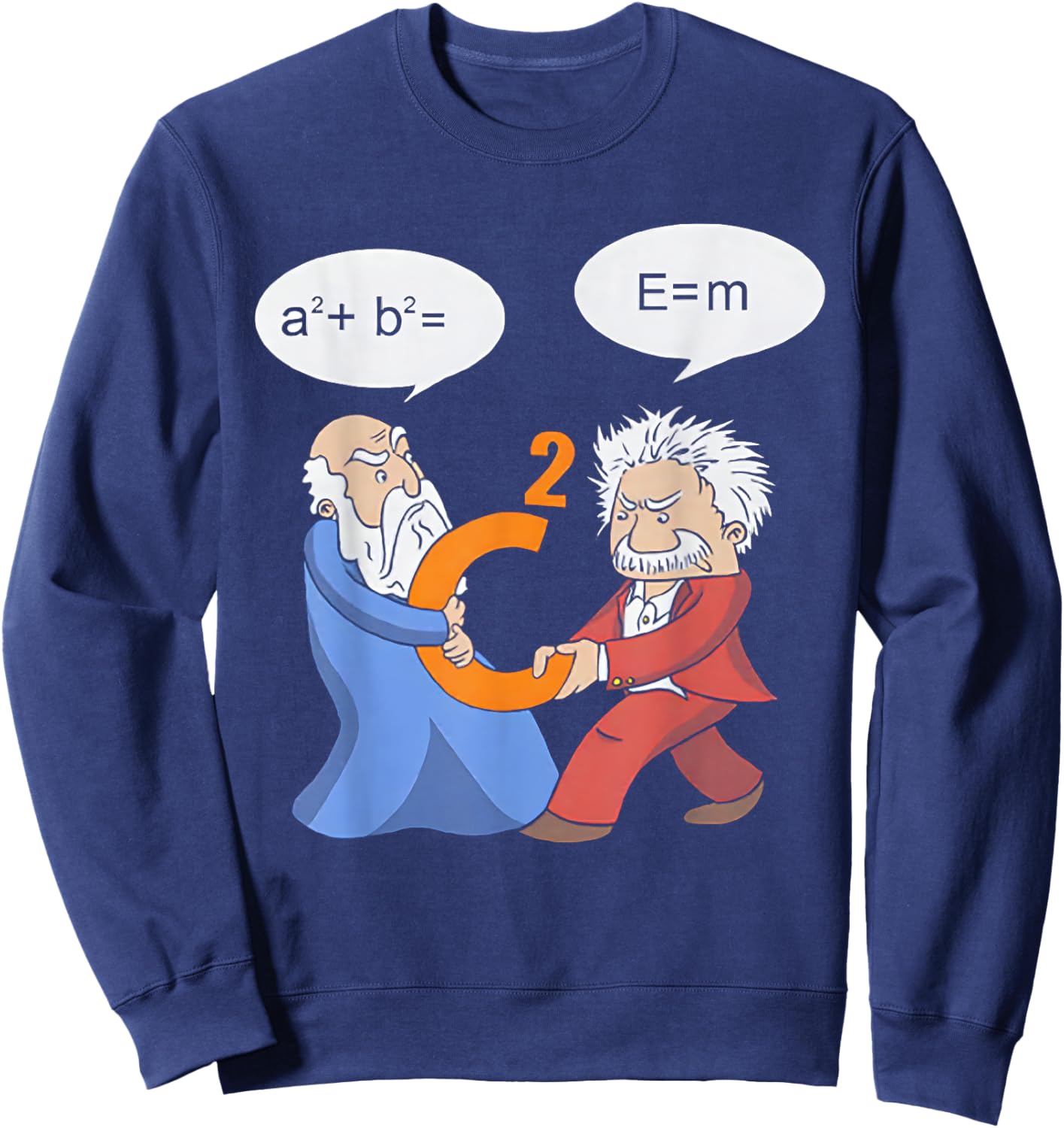A2 B2 E MC Funny Scientist Sweatshirt - Sweatshirt | Navy