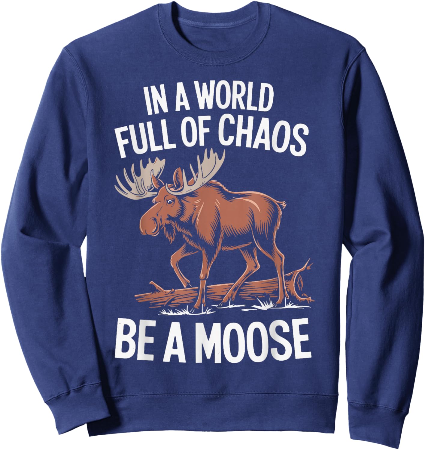 Be A Moose Sweatshirt - Sweatshirt | Navy