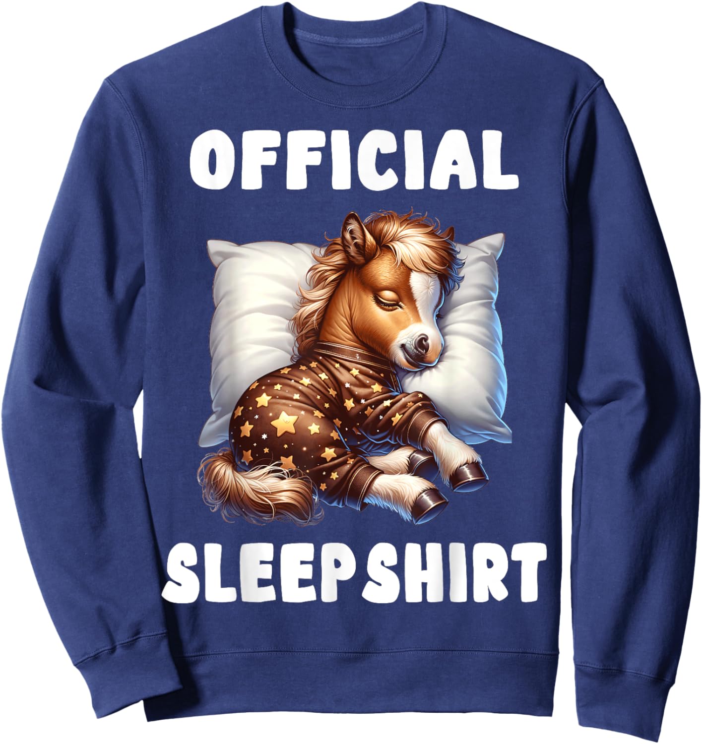 Horse - Official Sleepshirt Pajamas Nightgown Sweatshirt - Sweatshirt | Navy