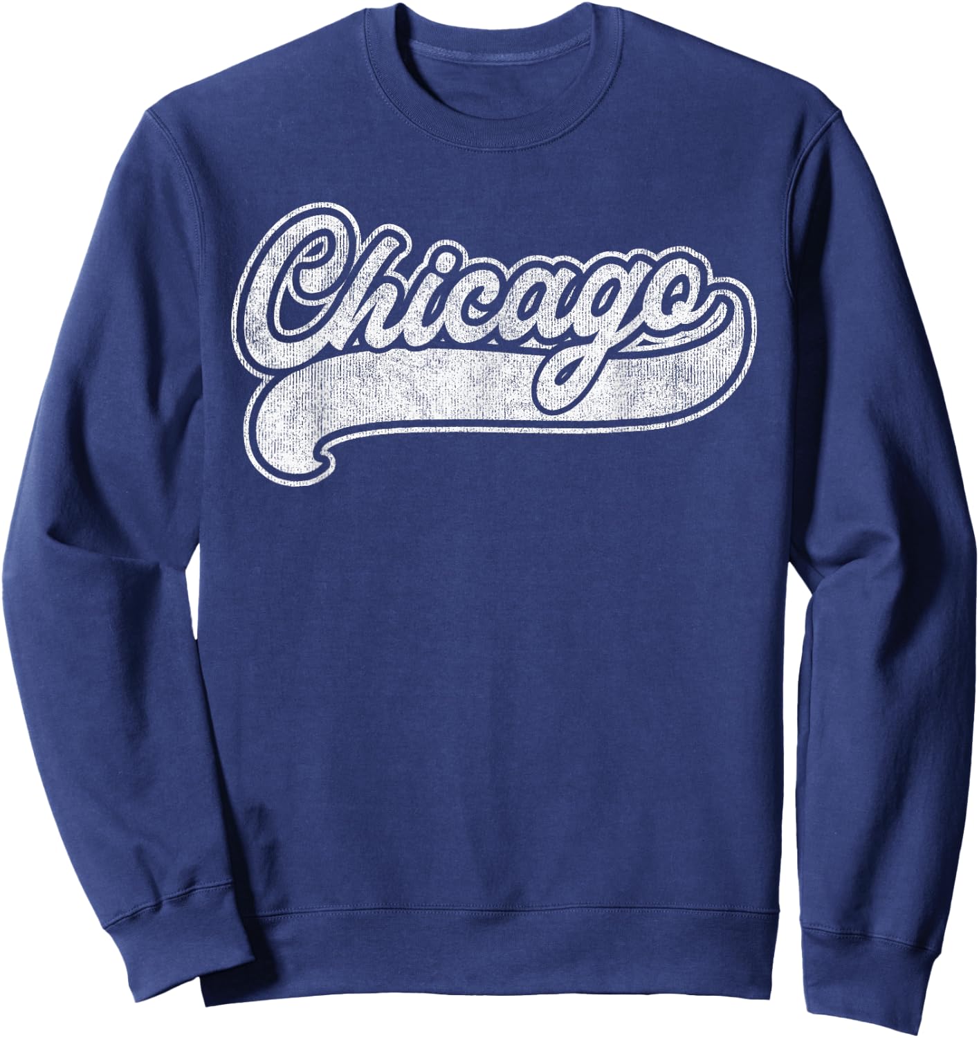 Chicago Illinois IL Shirt Retro Baseball Style Vintage Gift Sweatshirt - Sweatshirt | Navy