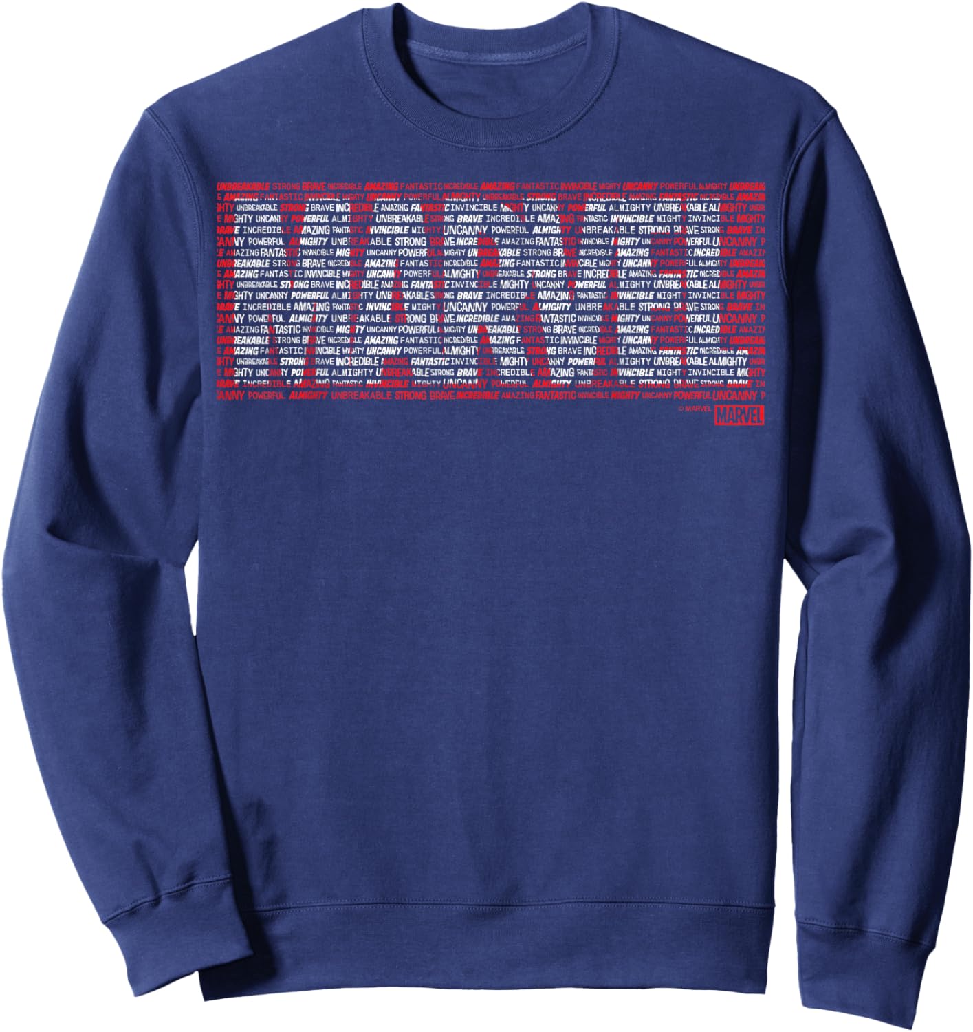 Marvel - Logo Word Fill Sweatshirt - Sweatshirt | Navy