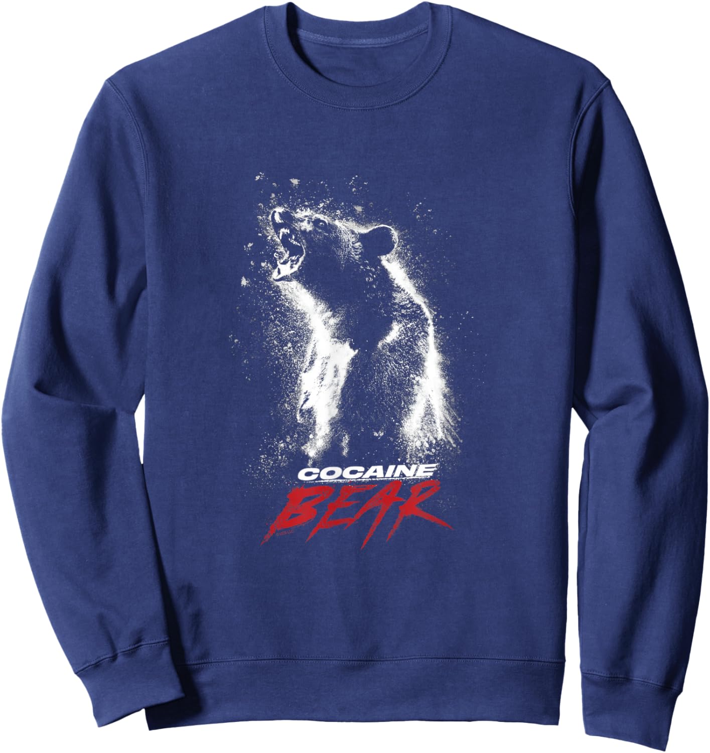 Cocaine Bear Movie Logo Sweatshirt - Sweatshirt | Navy