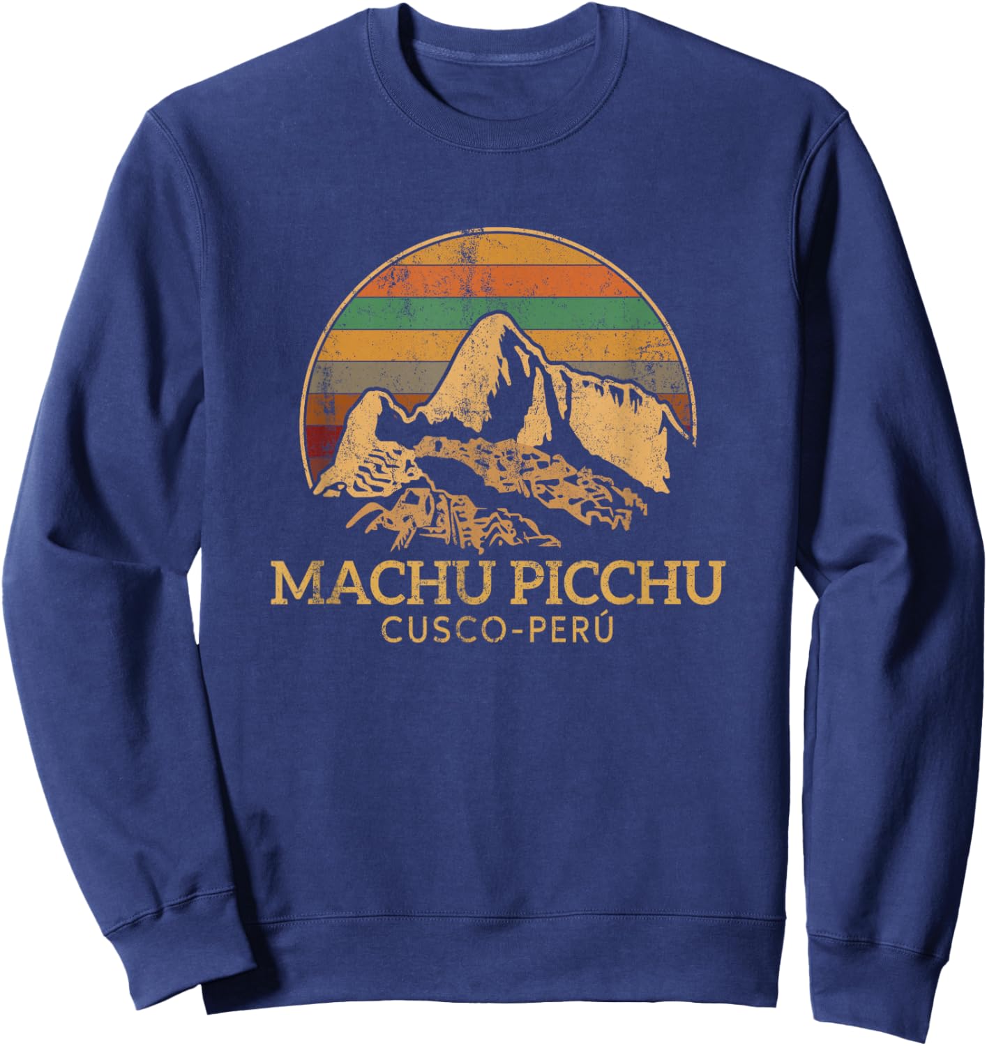 machu picchu, Peruvian machu picchu Sweatshirt - Sweatshirt | Navy