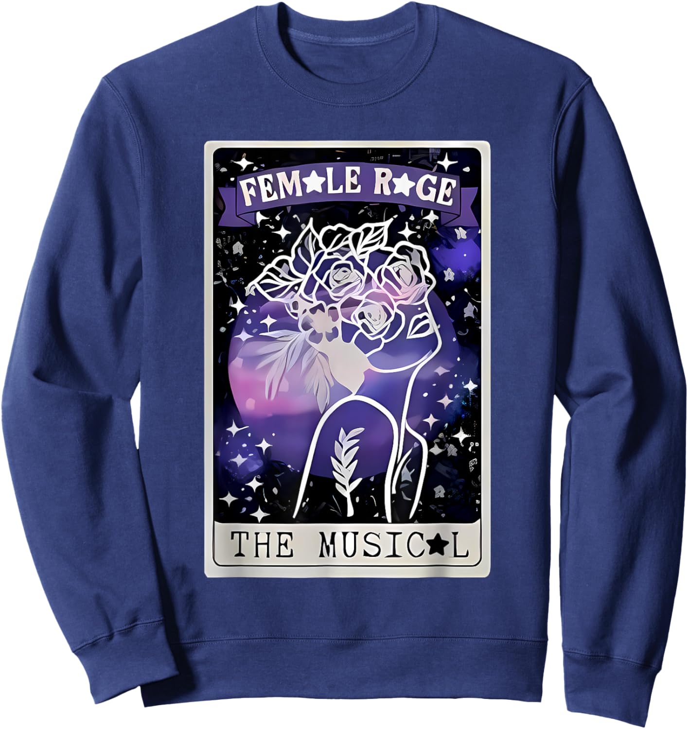 Retro Female Vintage Style Rage Women Kids Meme Sweatshirt - Sweatshirt | Navy