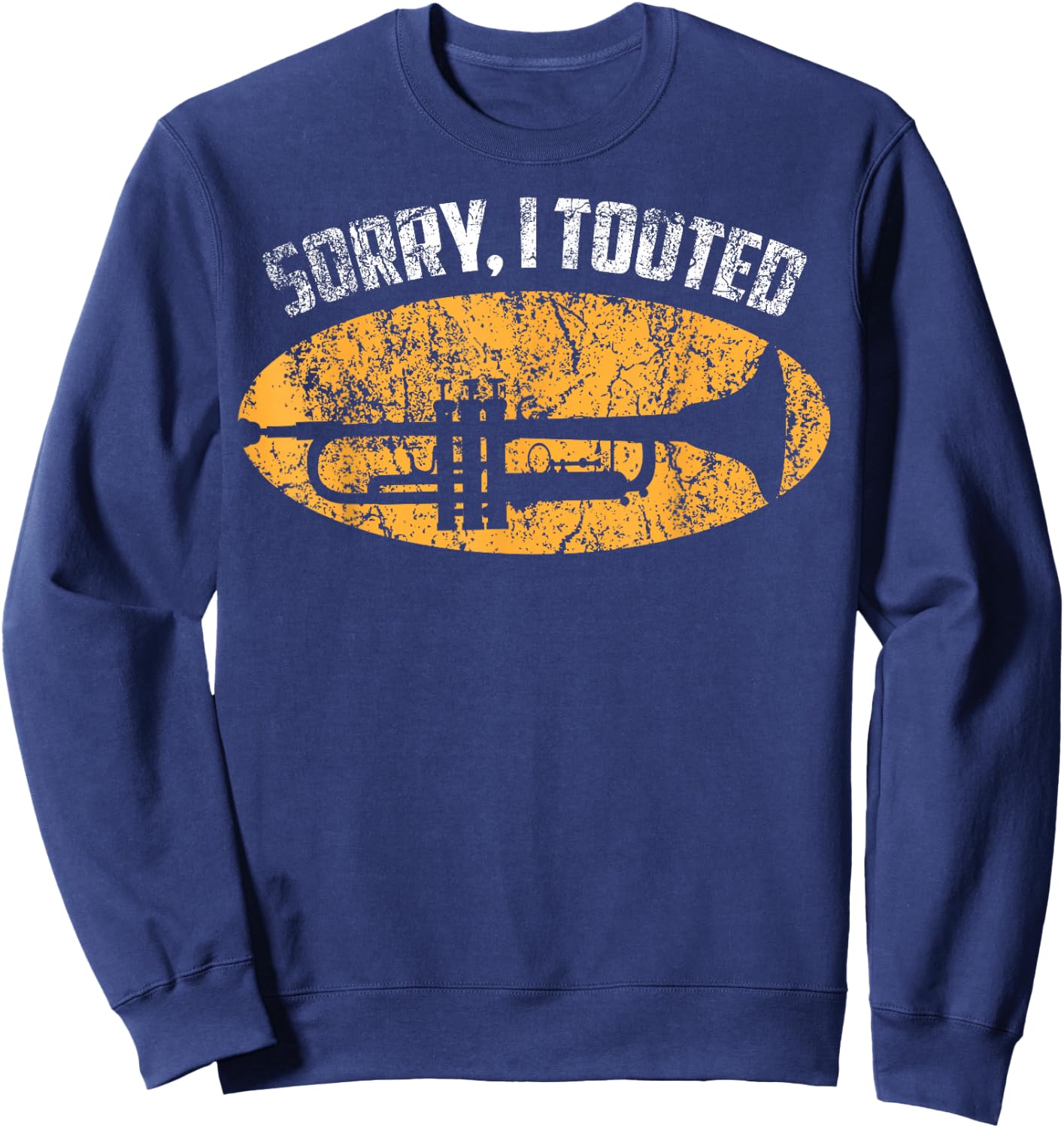 Funny Trumpet Design Women Trumpetist Trumpet Player Sweatshirt - Sweatshirt | Navy