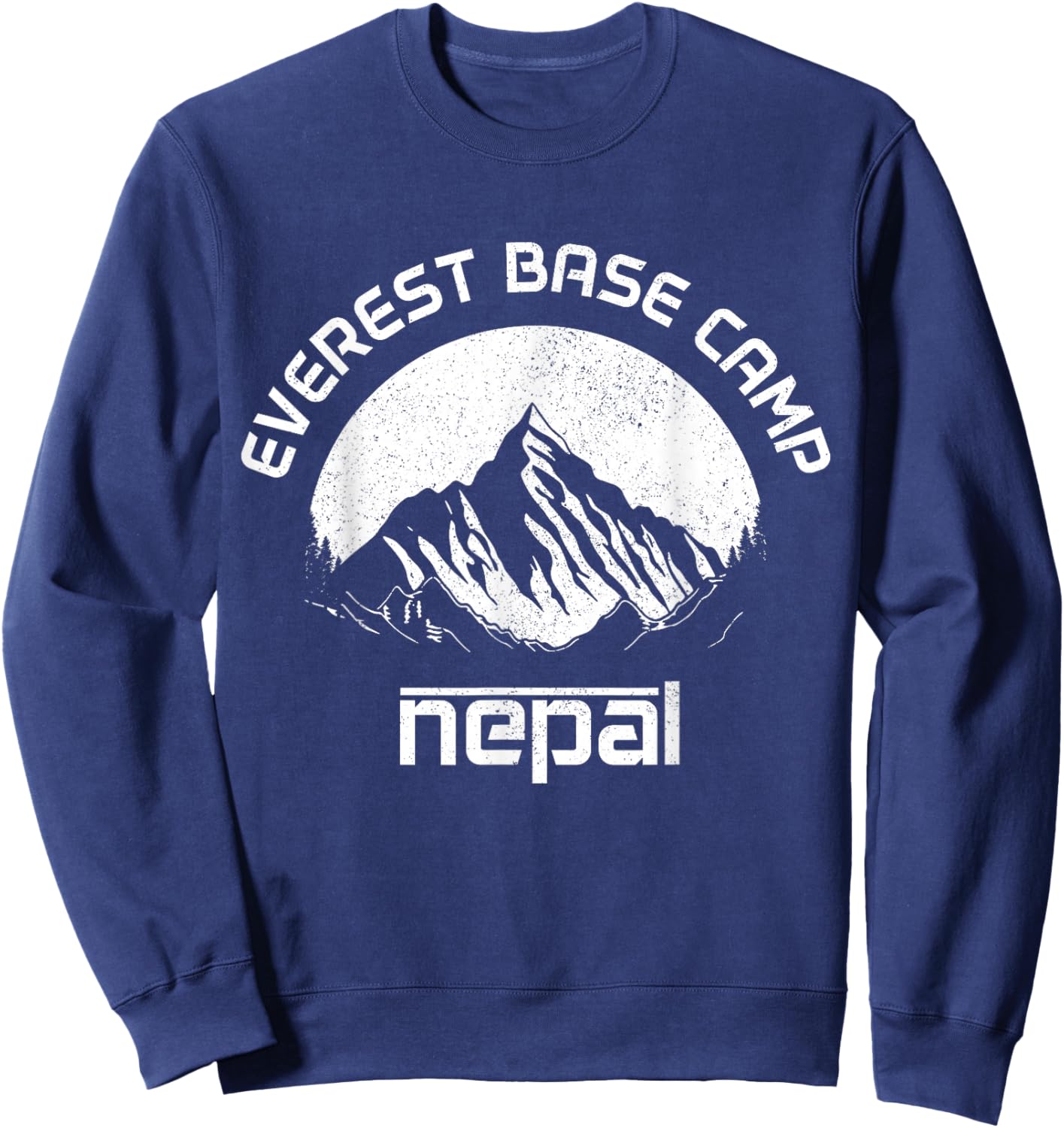Mount Everest Nepal Himalaya Mountaineer Mountain Souvenir Sweatshirt - Sweatshirt | Navy
