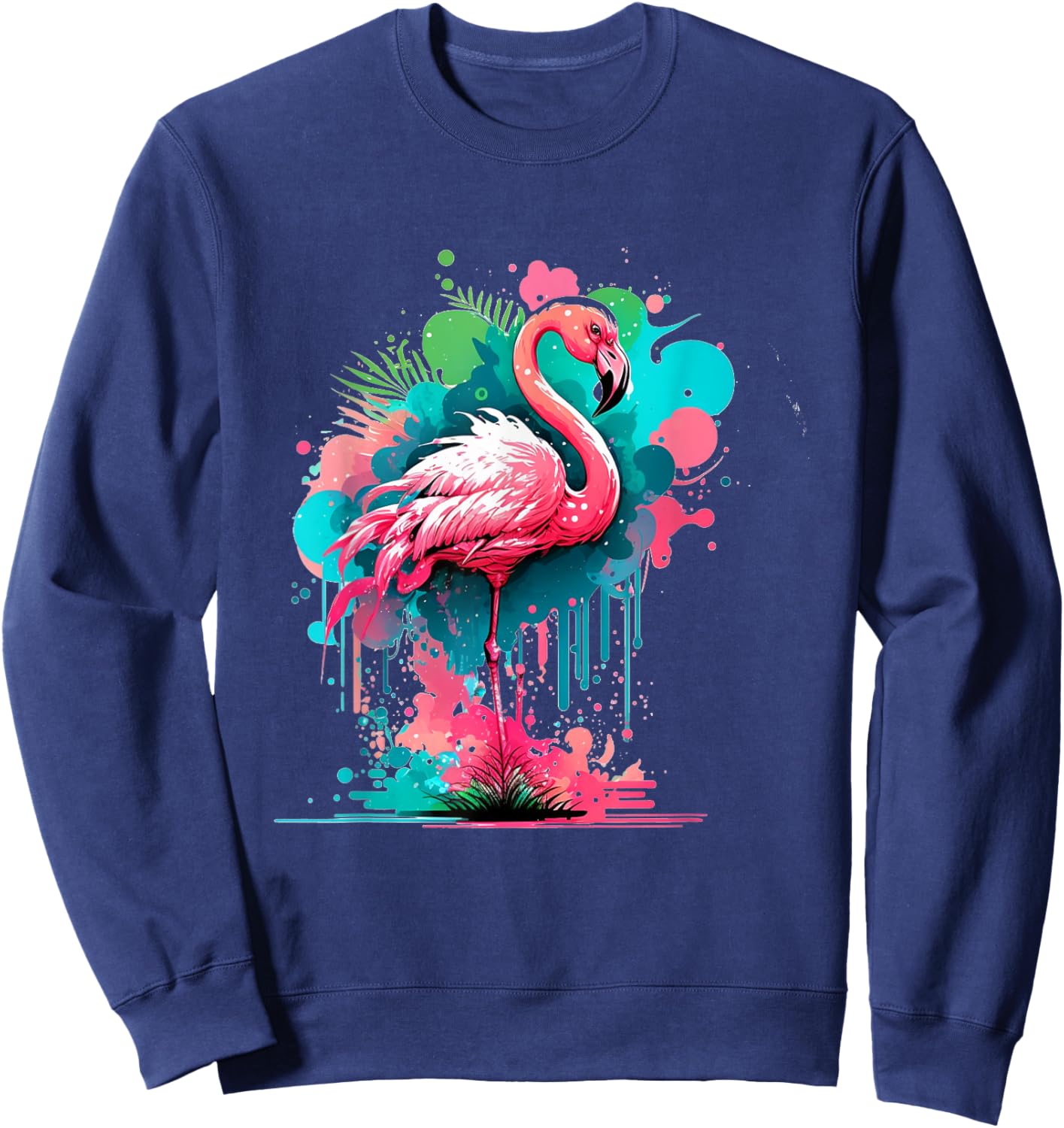 Flamingo Sweatshirt - Sweatshirt | Navy