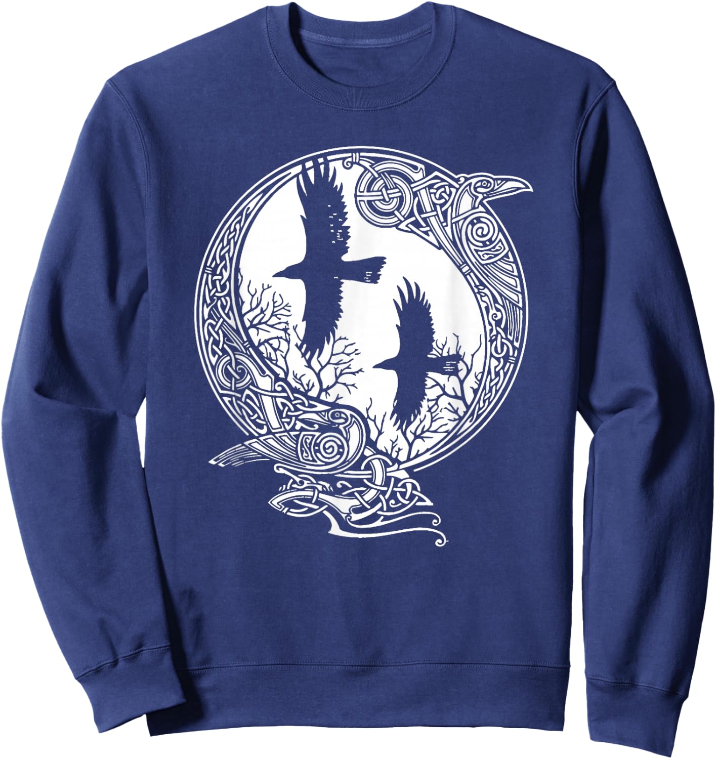 Odin's Ravens - Hugin And Munin - Huginn And Muninn Sweatshirt - Sweatshirt | Navy