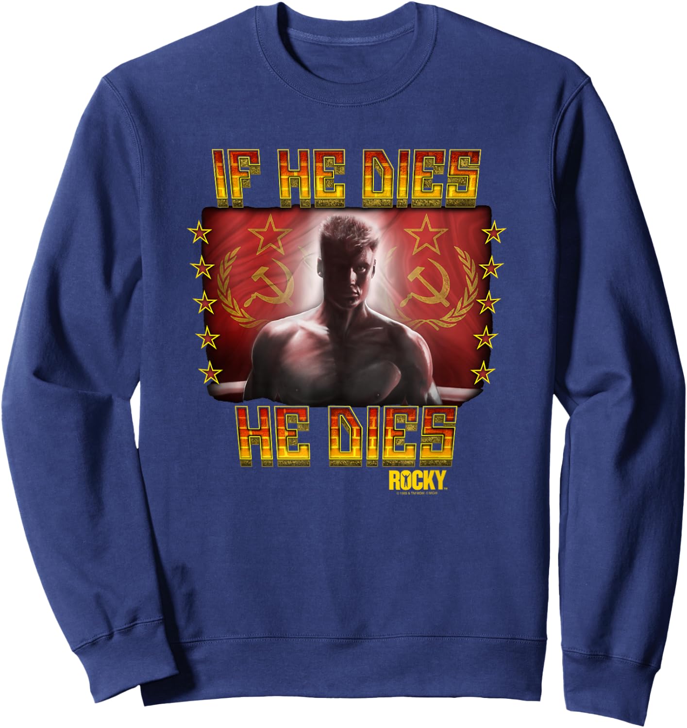 Rocky IV Condolences Sweatshirt - Sweatshirt | Navy