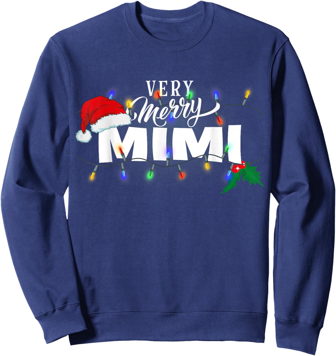 Matching Very Merry Mimi Christmas Sweatshirt - Sweatshirt | Navy