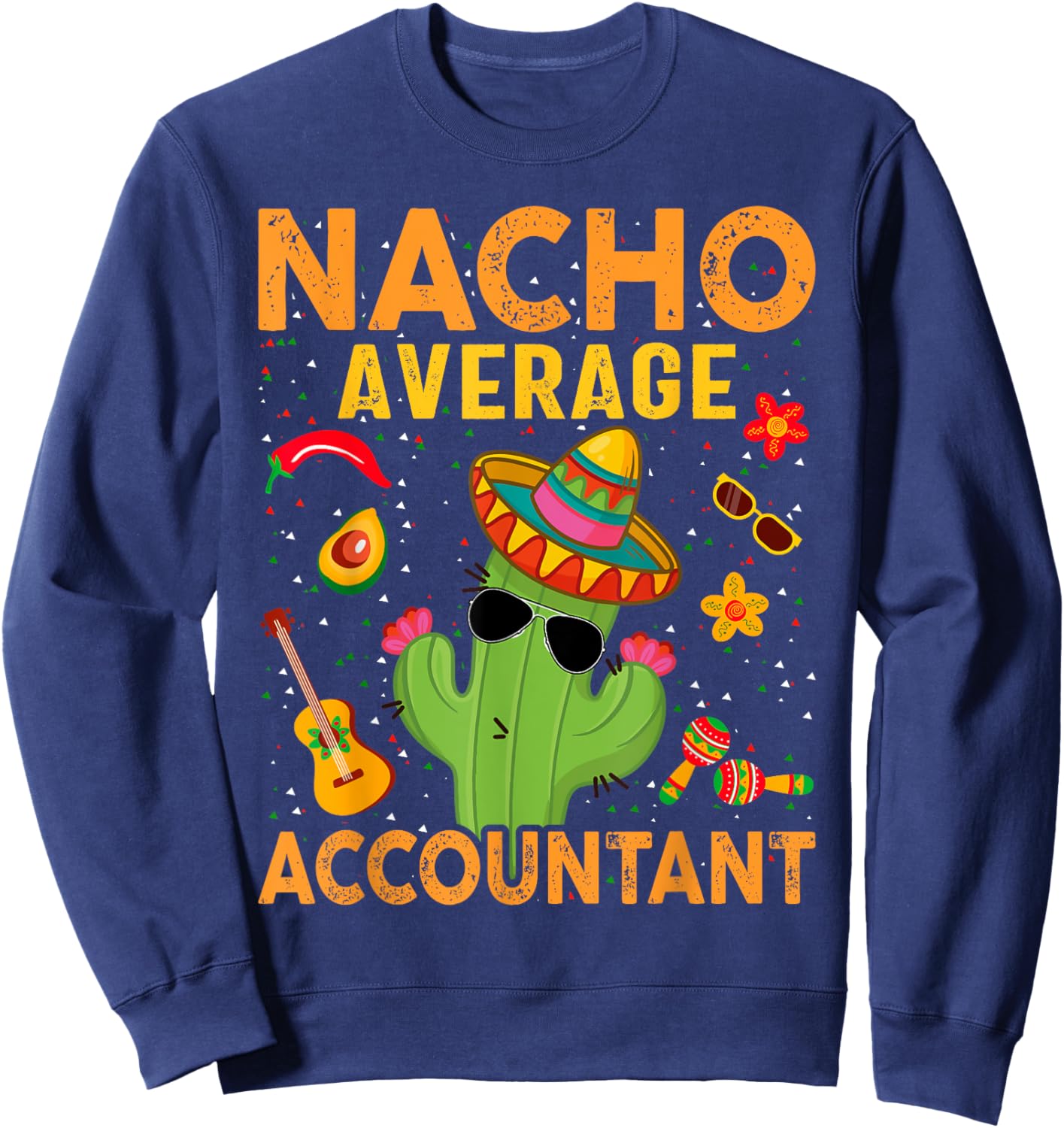 Fun Hilarious Accounting Humor | Funny Accountant Sweatshirt - Sweatshirt | Navy