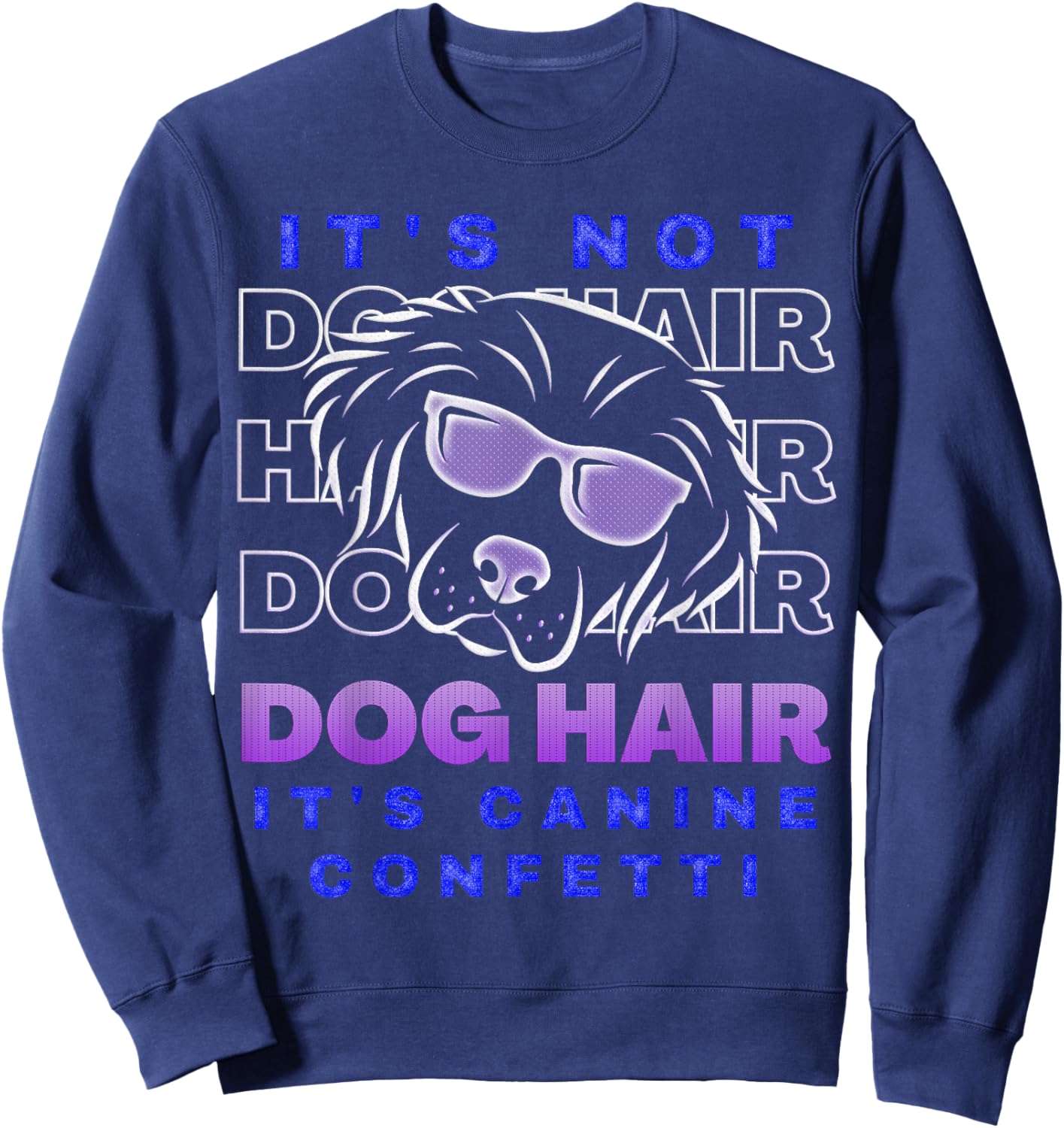 Dog Grooming Stylist Pet Lover Cute Paw Print Gifts Sweatshirt - Sweatshirt | Navy