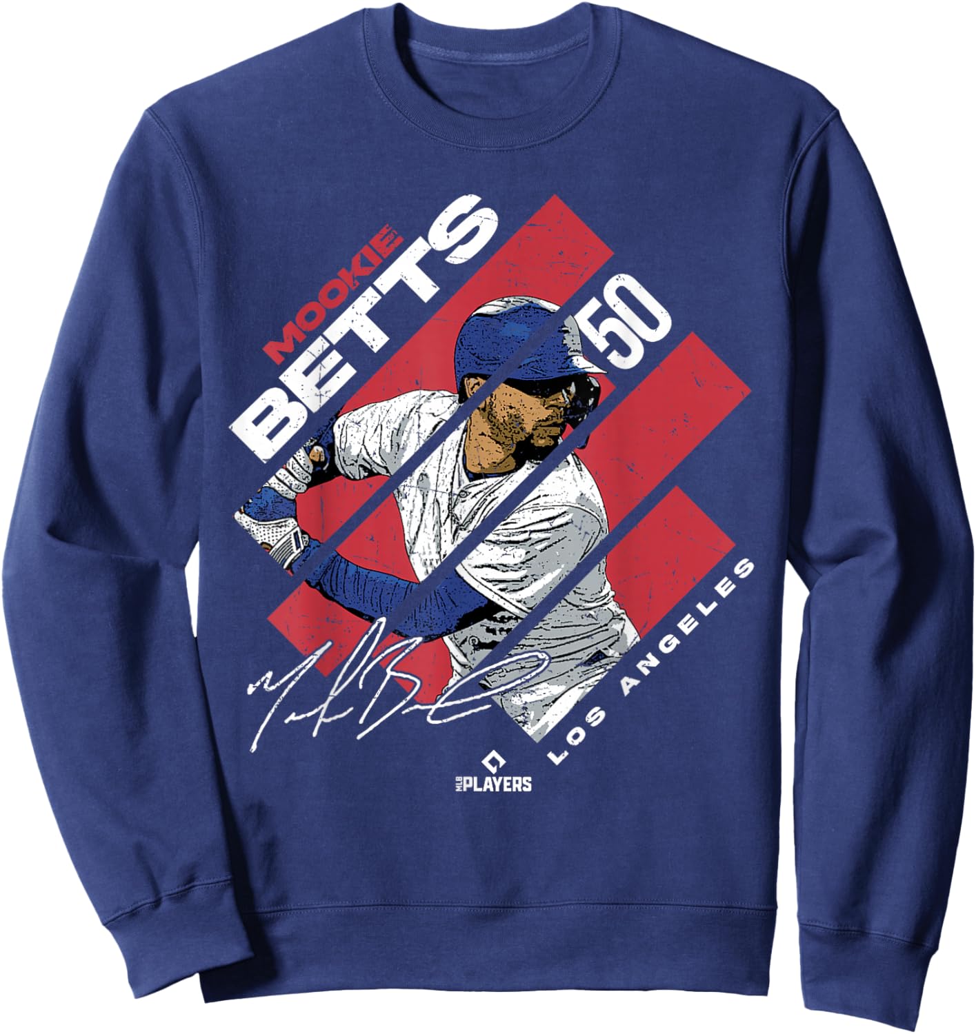 Mookie Betts | Los Angeles Baseball MLB Players | MLBMBE3002 Sweatshirt - Sweatshirt | Navy
