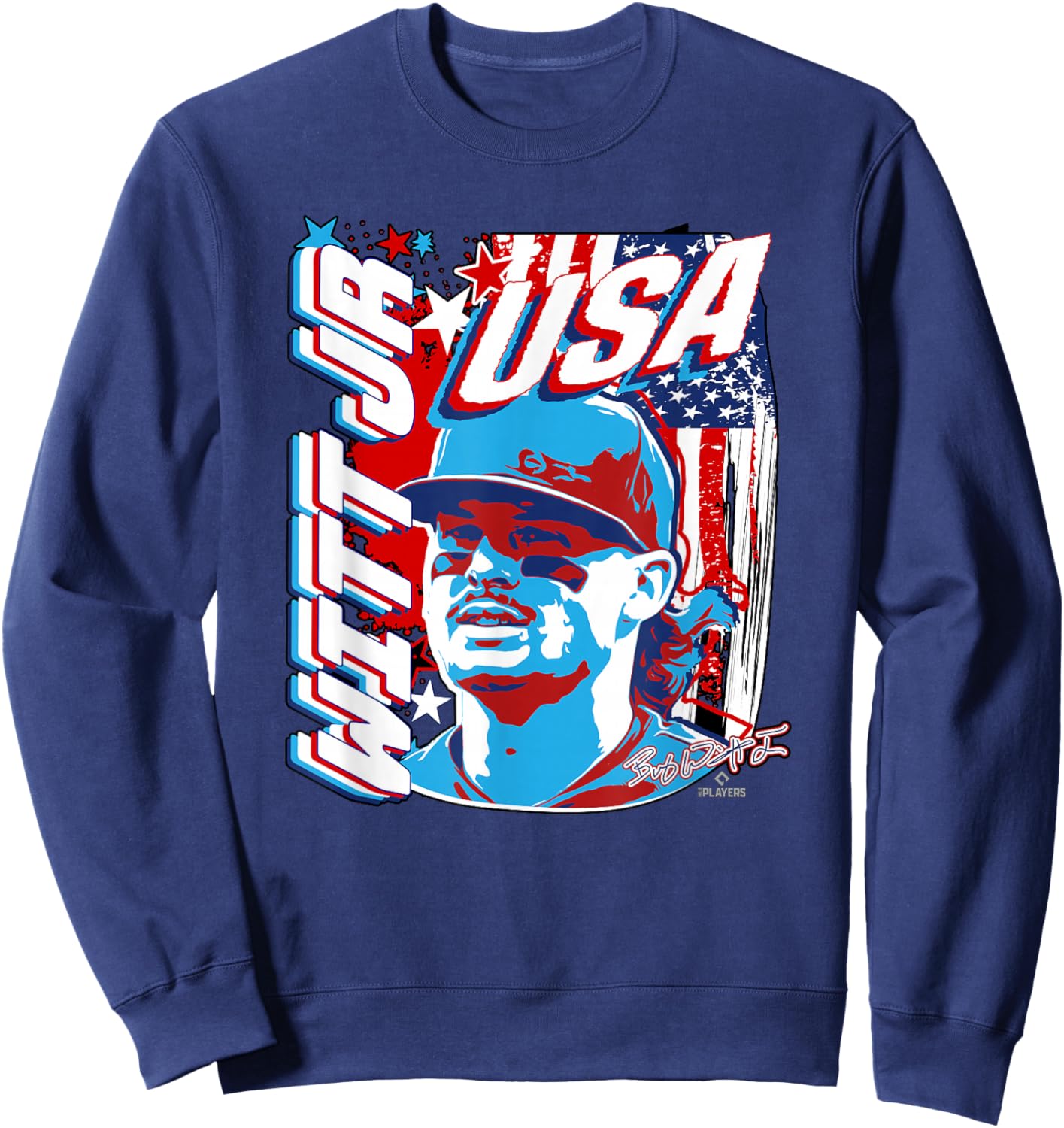 Bobby WITT Jr. International Baseball USA MLBPA Sweatshirt - Sweatshirt | Navy