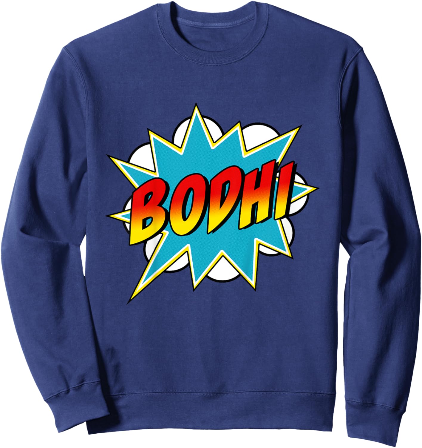 Kids Boys Bodhi Name Superhero Comic Book Sweatshirt - Sweatshirt | Navy