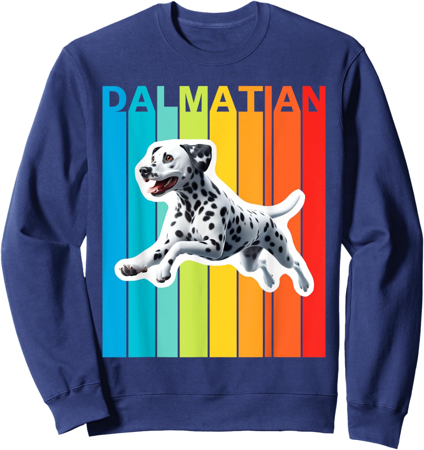 Colorful Dalmatian Sweatshirt - Sweatshirt | Navy