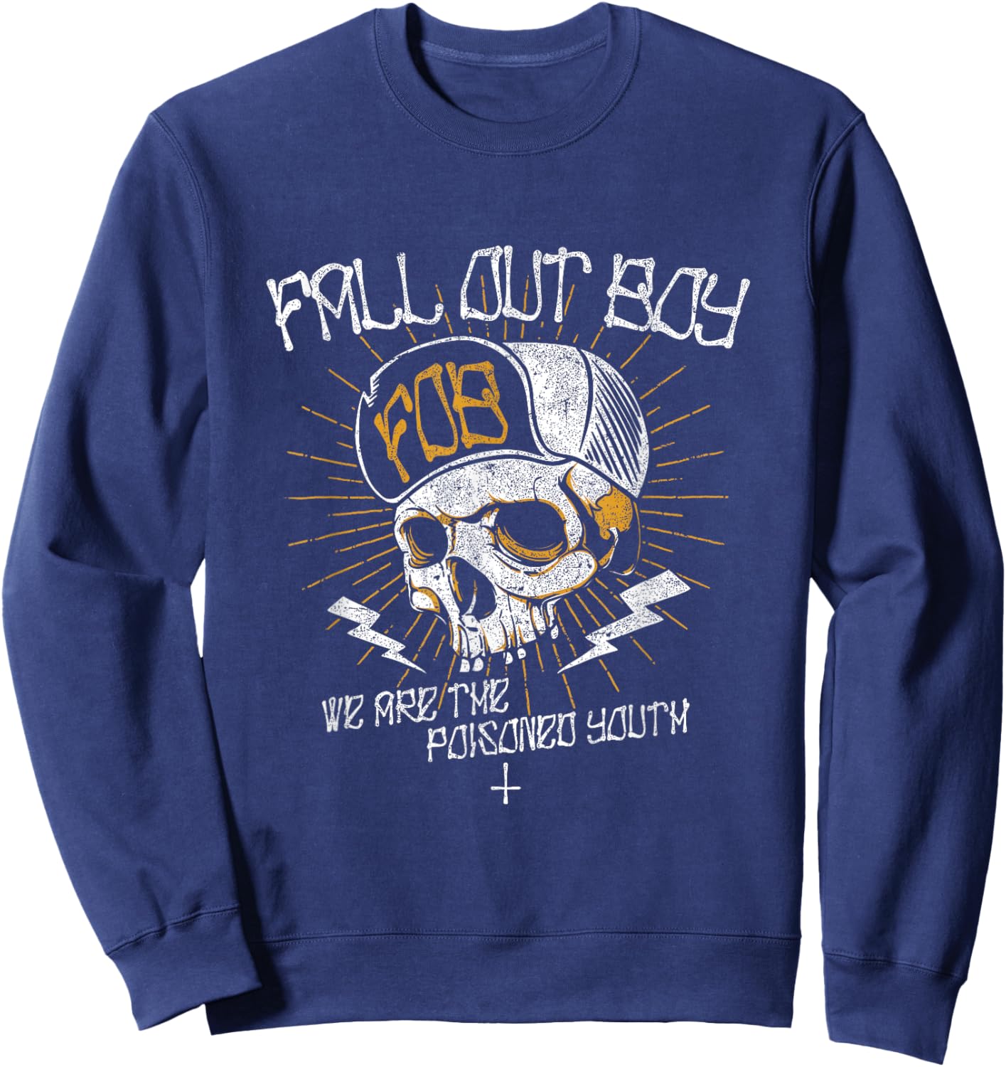 Fall Out Boy - Poisoned Totenkopf- für Jugendliche Sweatshirt - Sweatshirt | Navy