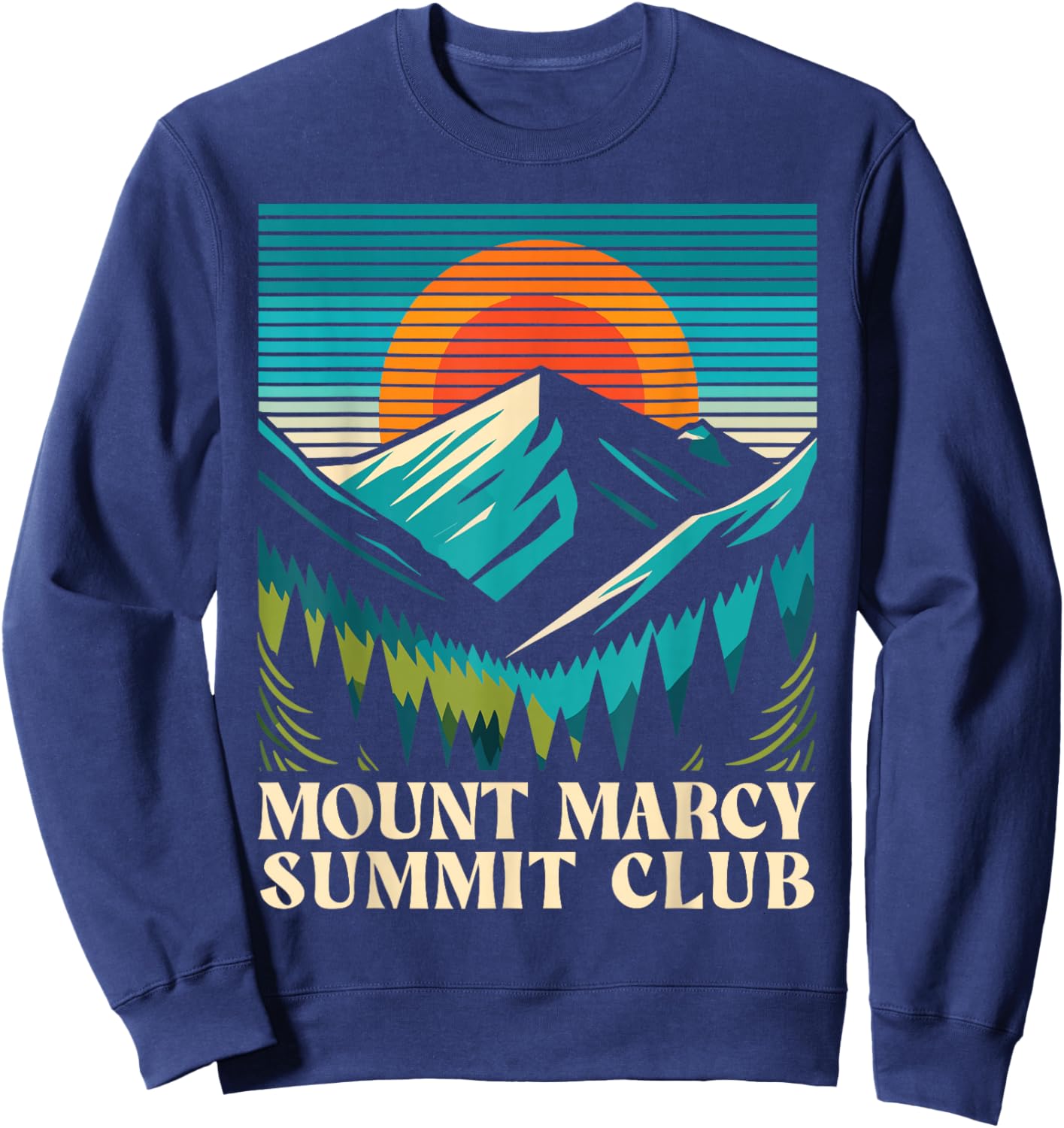 Mount Marcy Summit Club, Mt Marcy Sweatshirt - Sweatshirt | Navy
