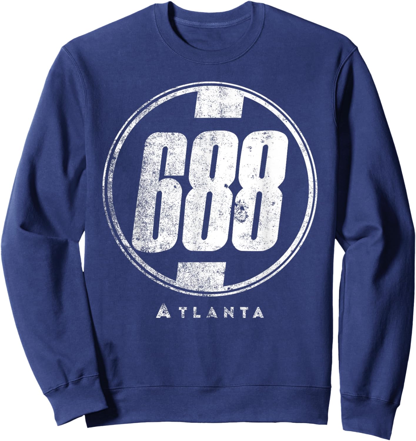 688 Circle Atlanta Funny Shirt Sweatshirt - Sweatshirt | Navy