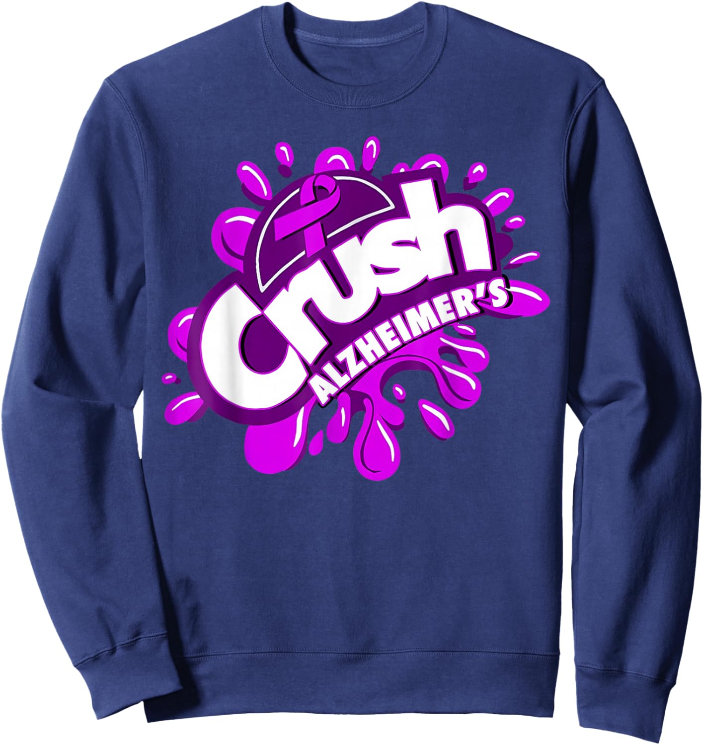 Crush Alzheimer's Sweatshirt - Sweatshirt | Navy
