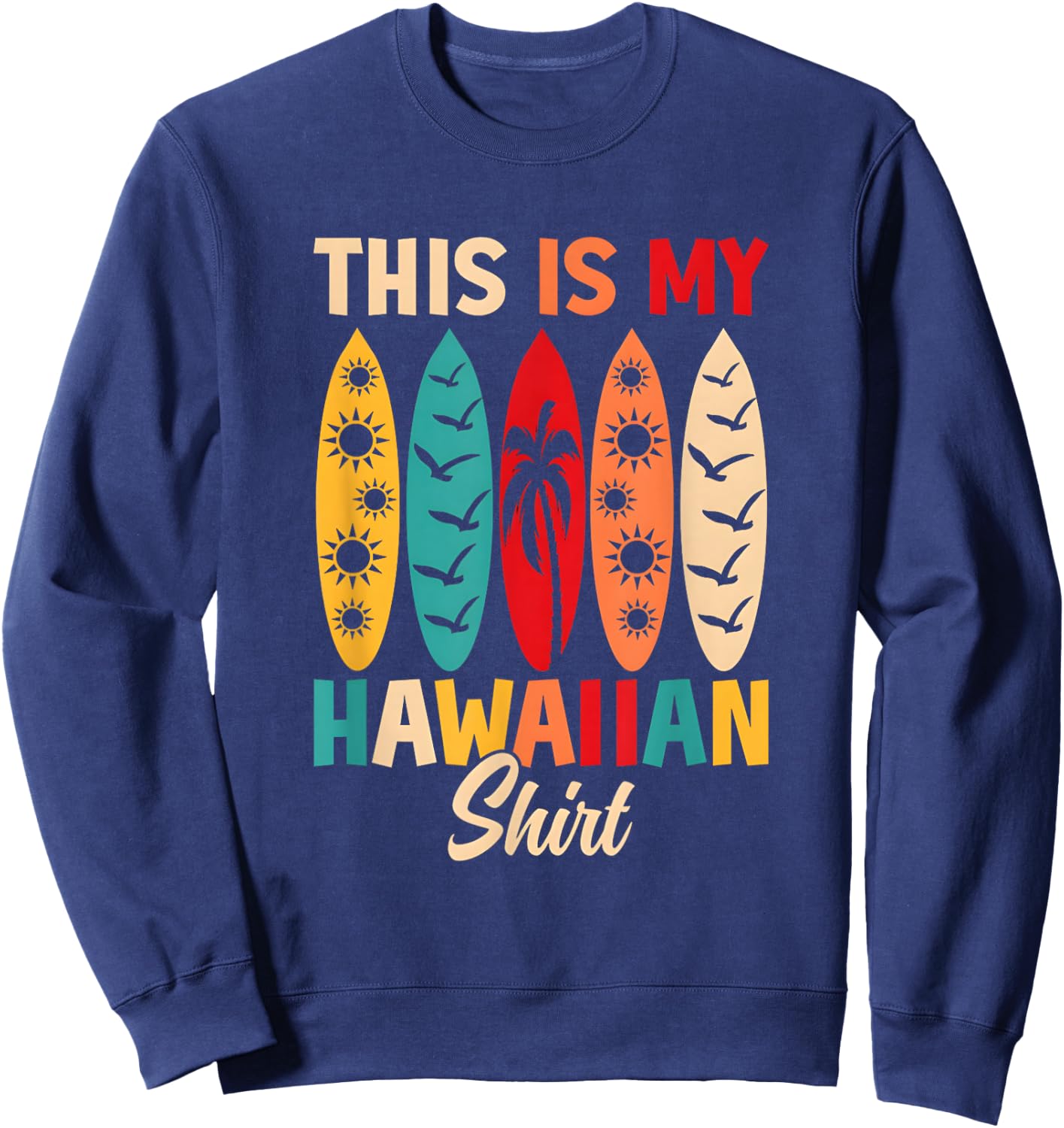 Vintage Tropical Sweatshirt - Sweatshirt | Navy