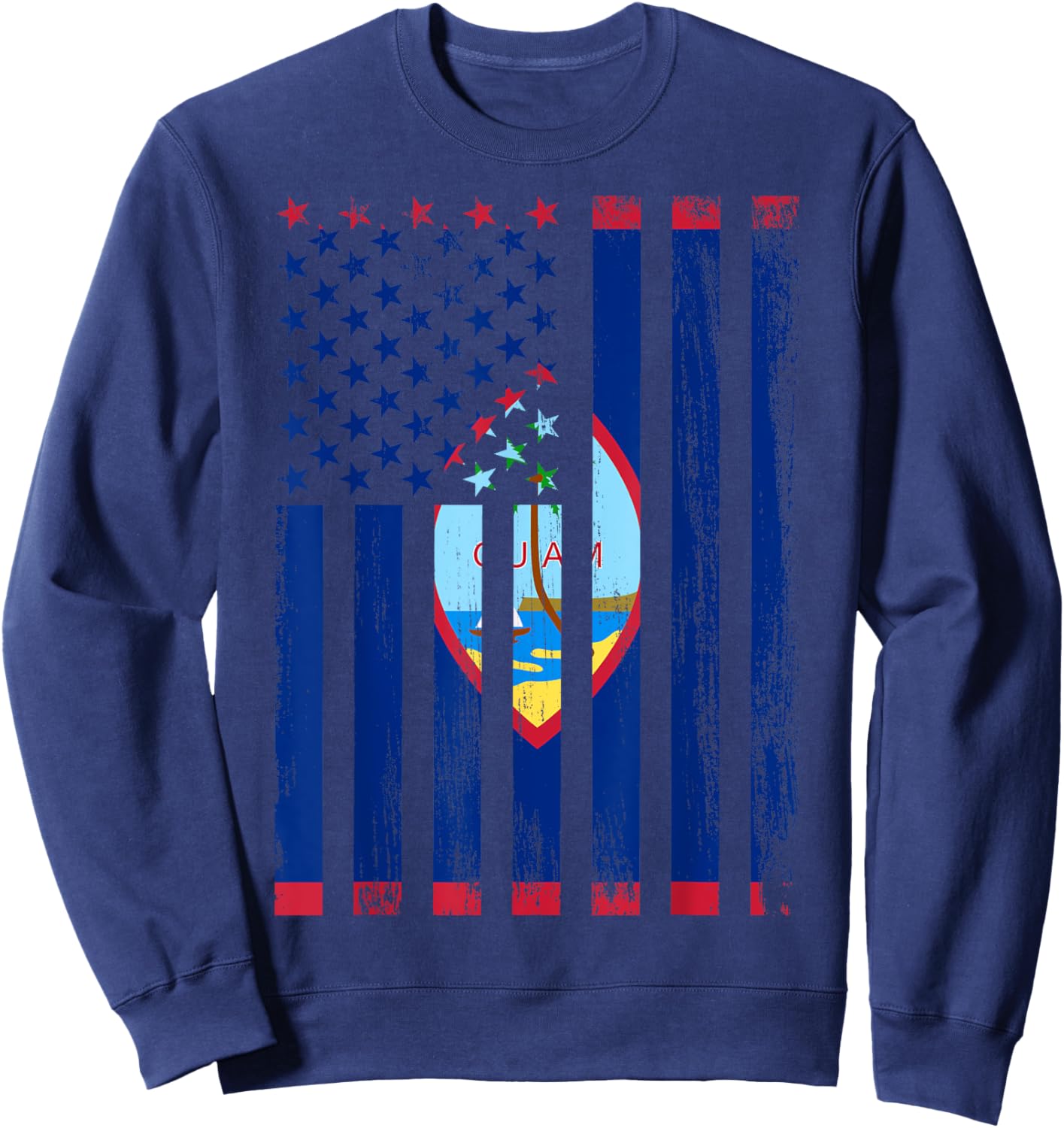 Guam & USA Sweatshirt - Sweatshirt | Navy