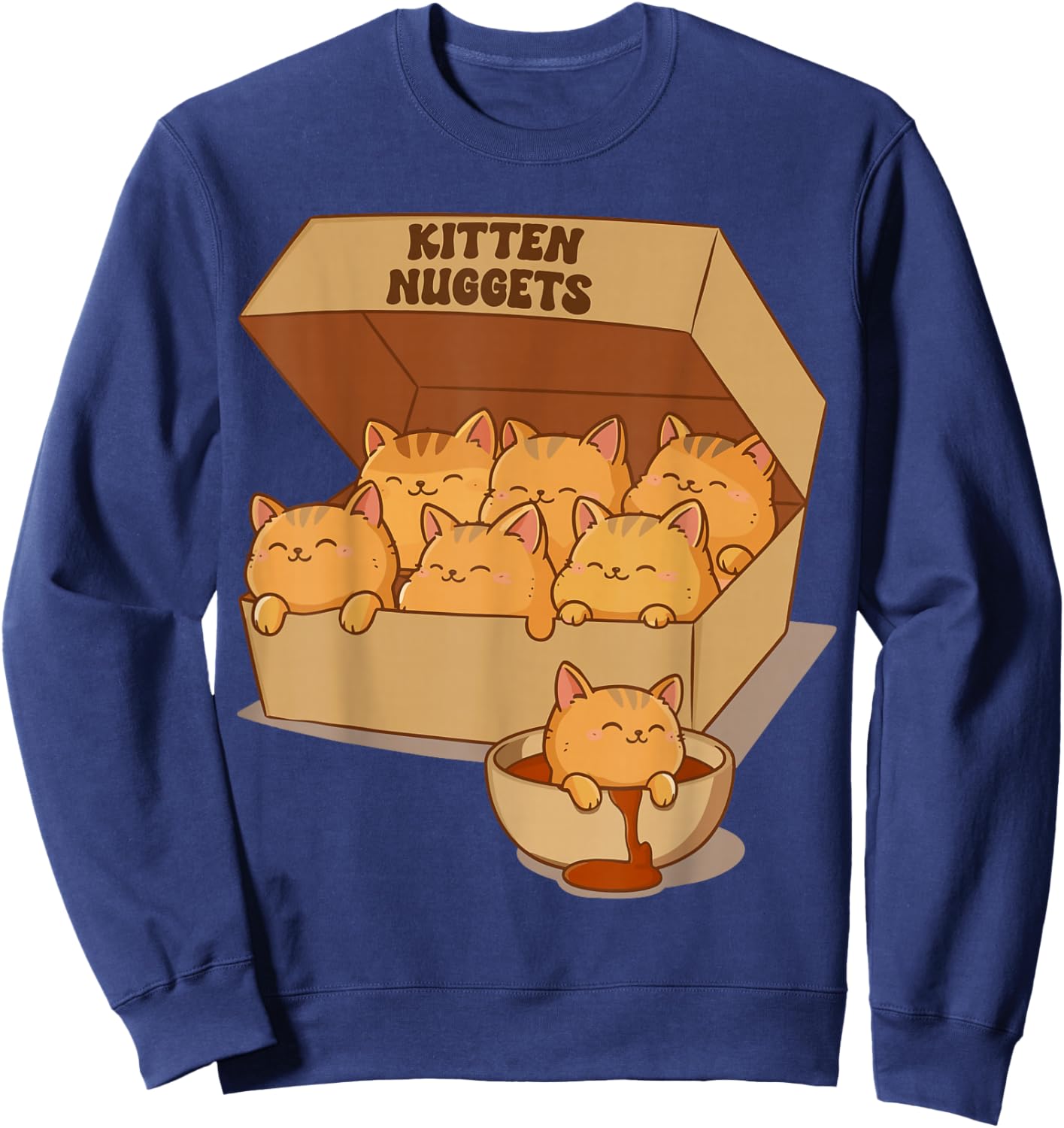 Kitten Nuggets Gourmet Sweatshirt - Sweatshirt | Navy