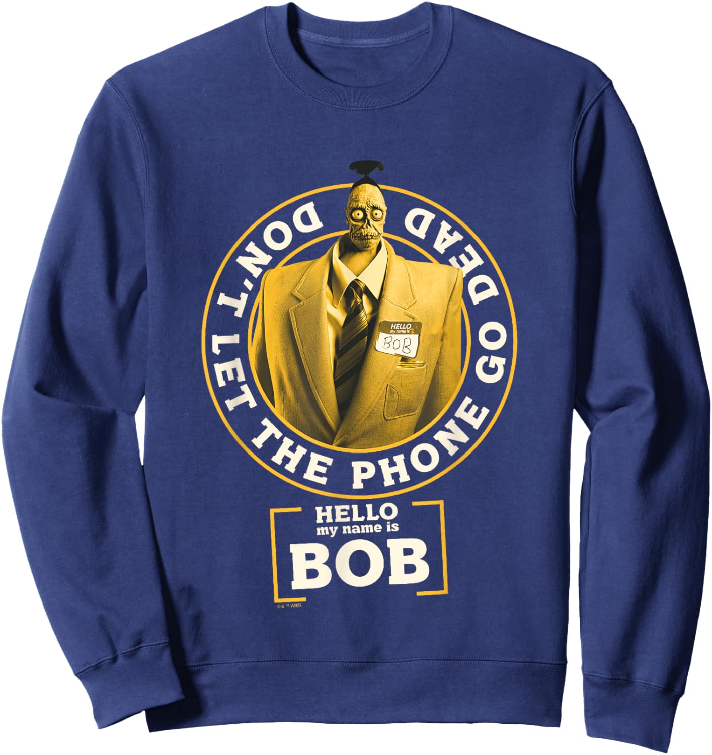 Beetlejuice Beetlejuice Don't Let The Phone Go Dead Bob Sweatshirt - Sweatshirt | Navy