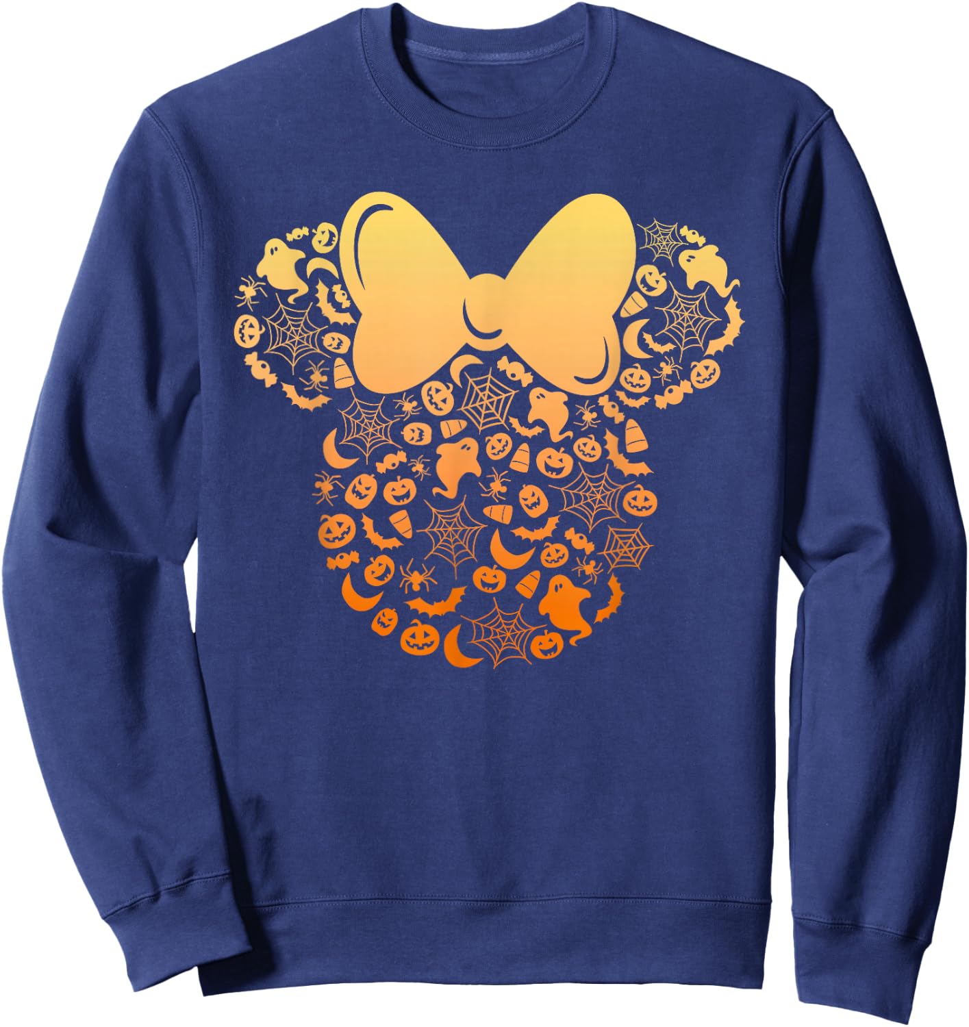 Disney Minnie Mouse Halloween Ghosts & Pumpkins Gradient Sweatshirt - Sweatshirt | Navy