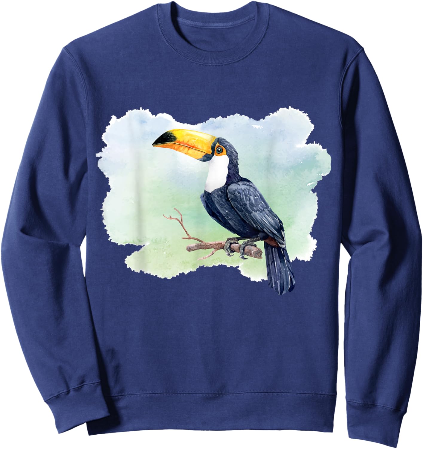 Toucan Watercolor Sweatshirt - Sweatshirt | Navy