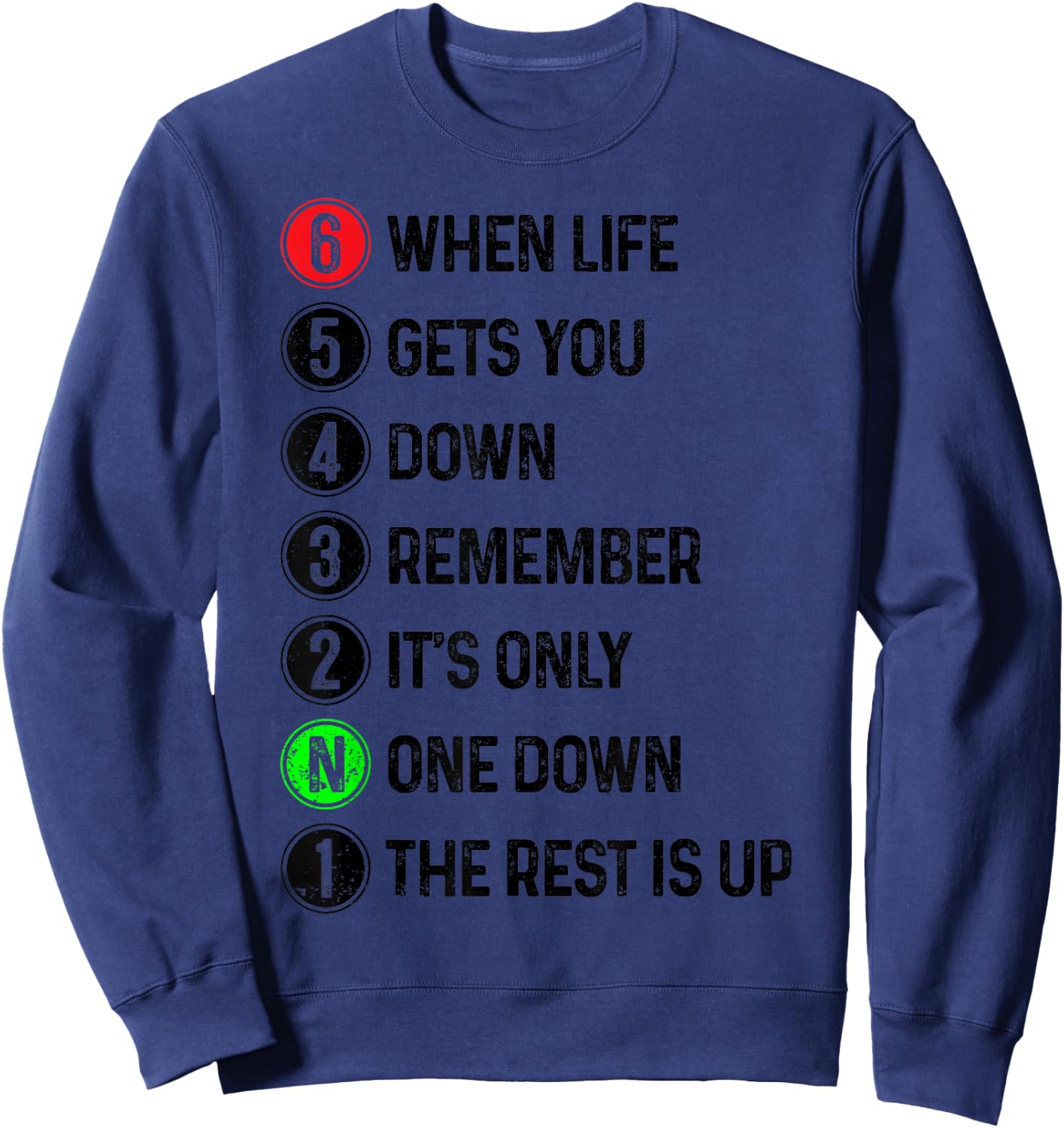 Motorbike Gears Biker Motocross Motorcyclist Gift Sweatshirt - Sweatshirt | Navy