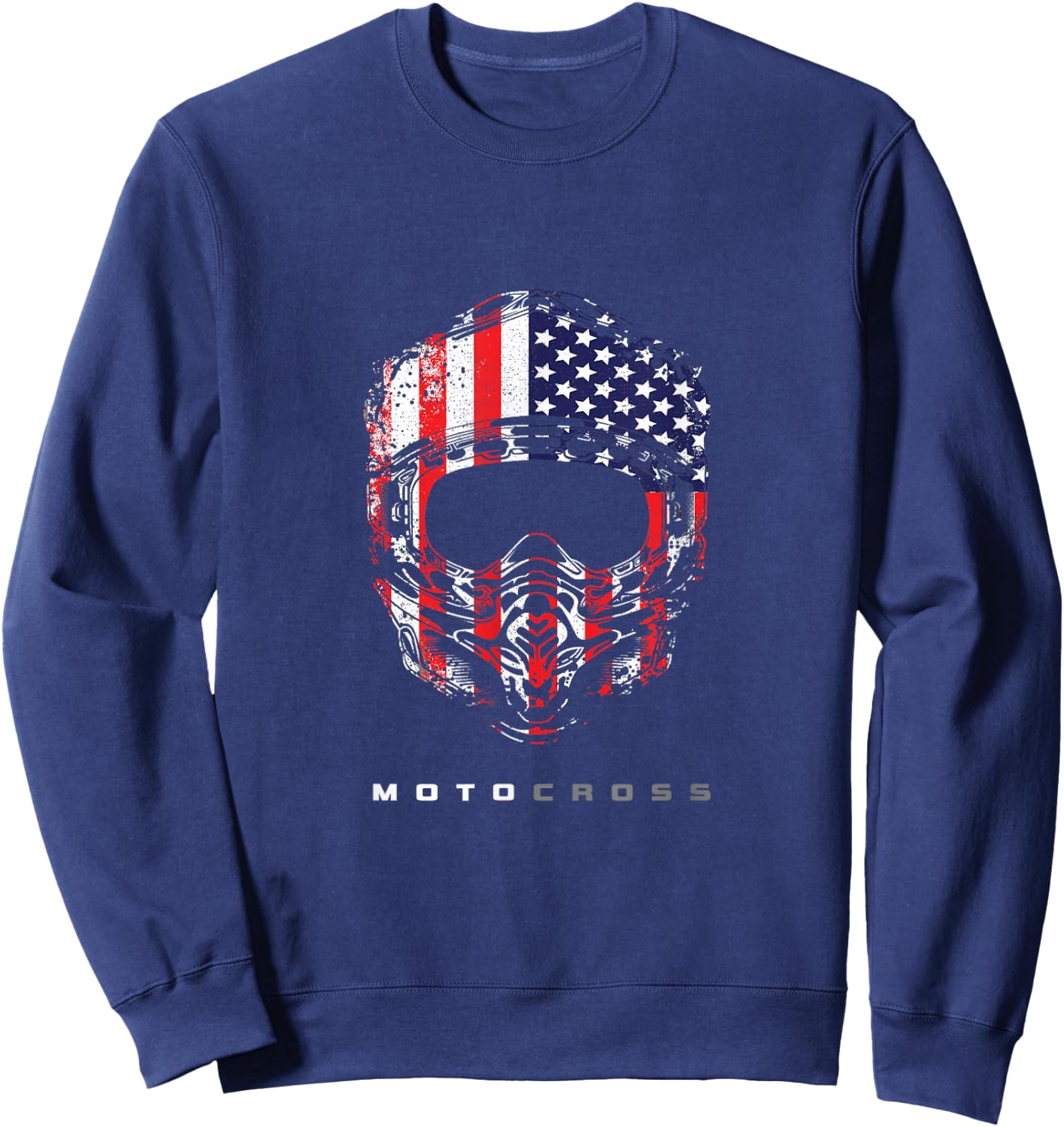 American Dirt Bike Motocross Apparel - Motocross Dirt Bike Sweatshirt - Sweatshirt | Navy