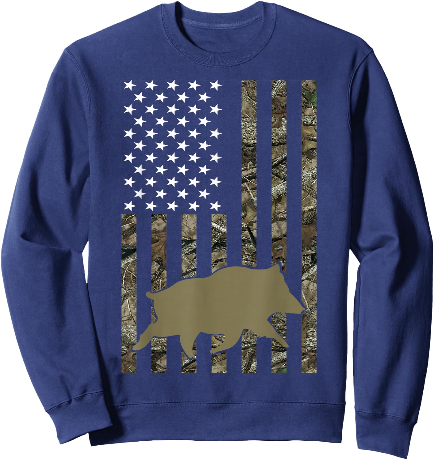 Hog Hunting Shirts Women Wild Boar Pig Hunter Sweatshirt - Sweatshirt | Navy