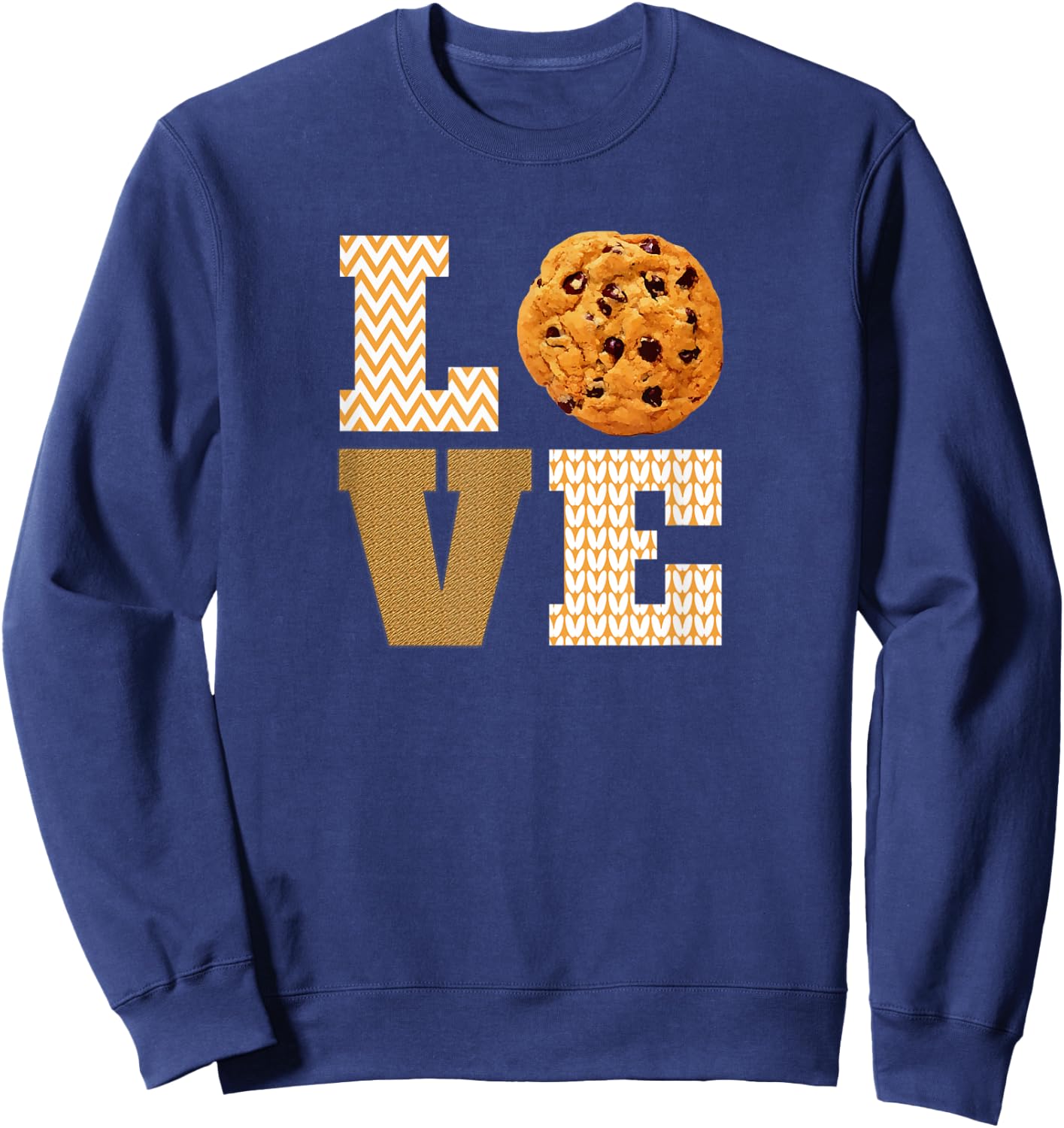 I Love Chocolate Chip Cookies Sweatshirt - Sweatshirt | Navy