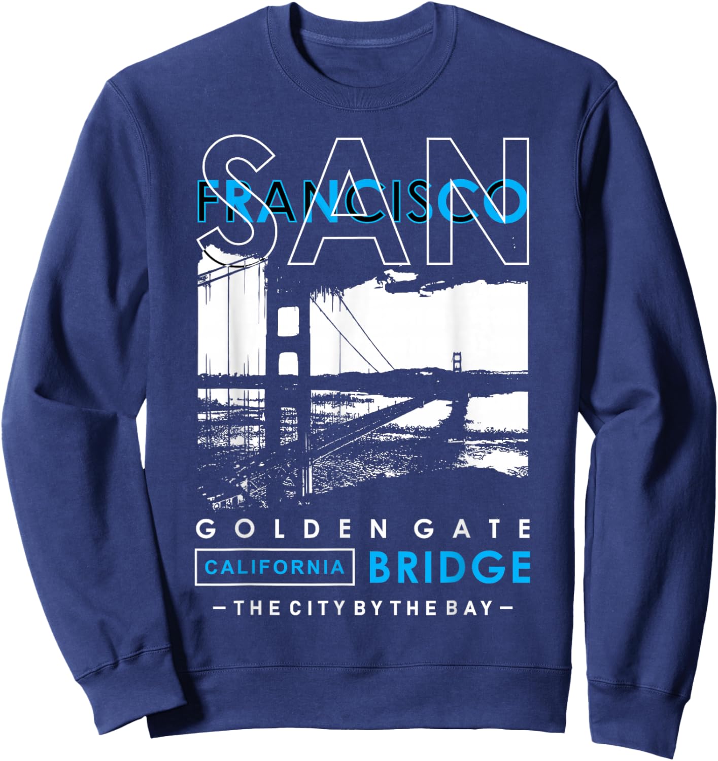 San Francisco Golden Gate Bridge California Sweatshirt - Sweatshirt | Navy