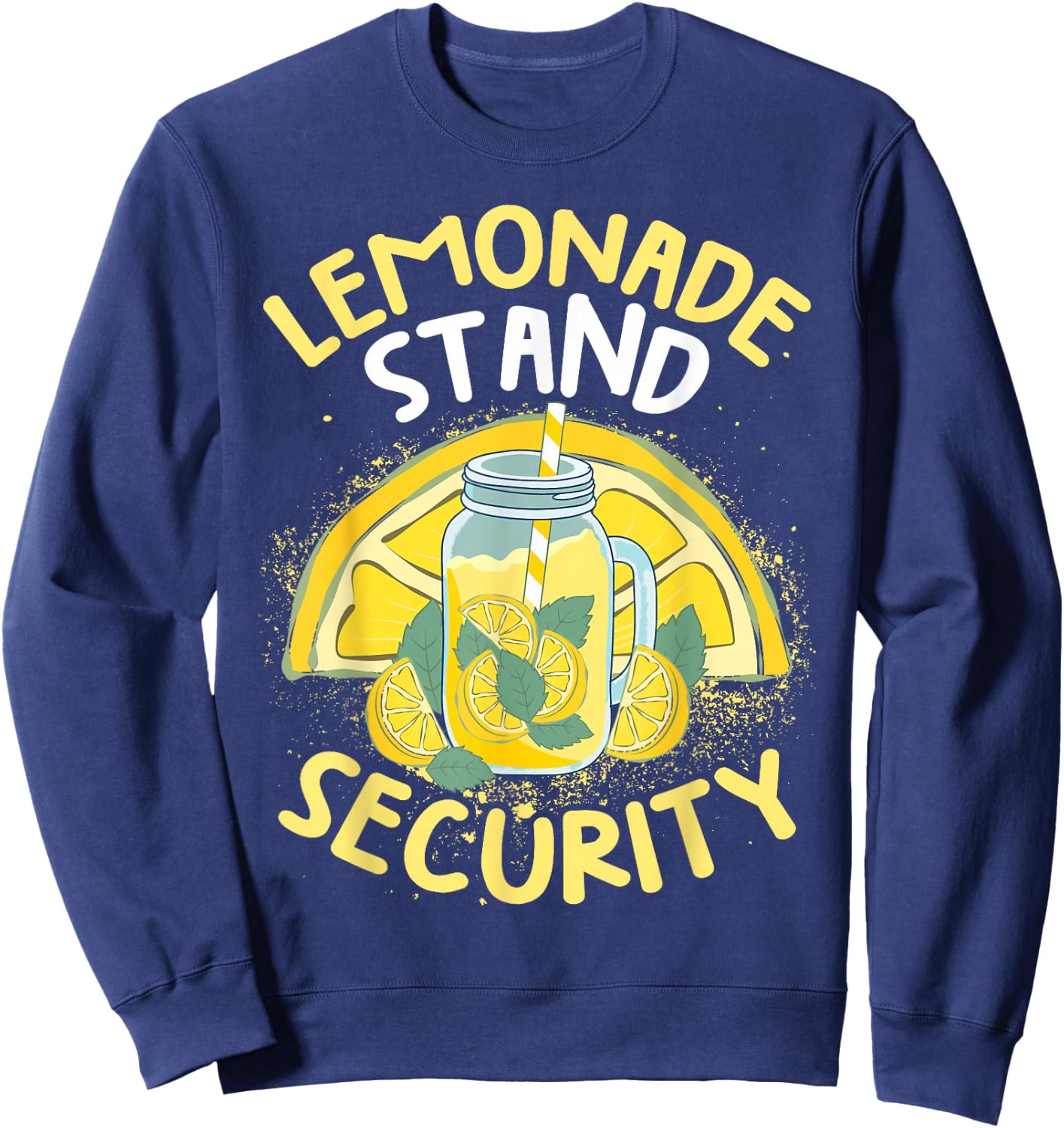 Summer Fun Lemonade Stand Security Boss Lemonade Crew Sweatshirt - Sweatshirt | Navy