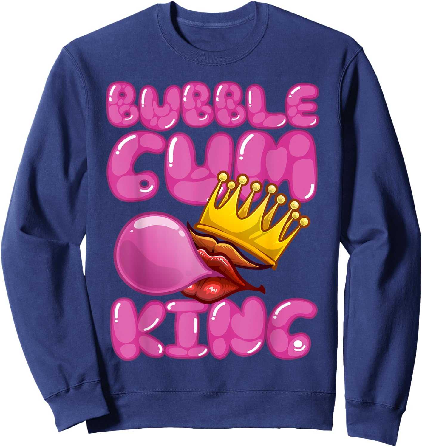 Cool Bubble Gum Design Boys Bubble Gum Candy Lover Sweatshirt - Sweatshirt | Navy