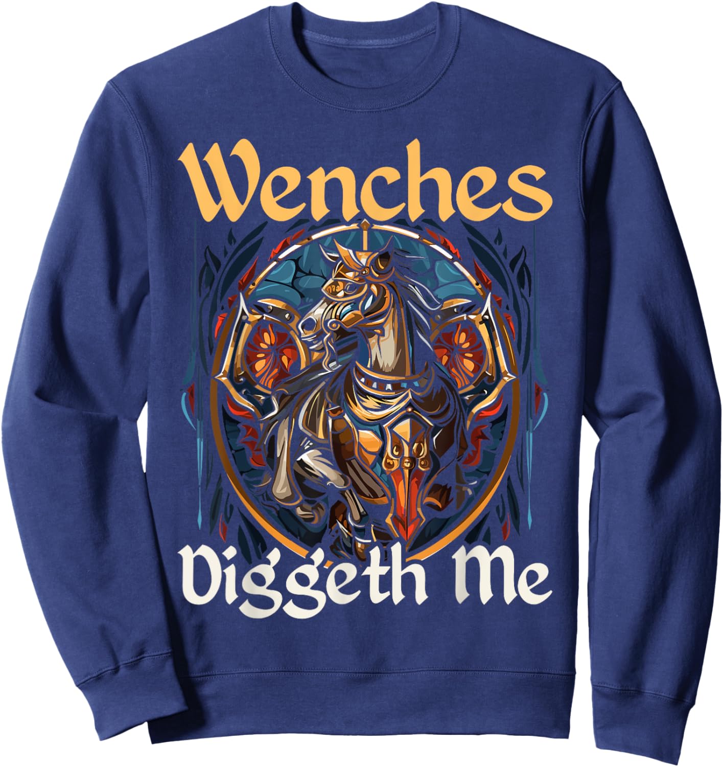 Jousting Medieval Knight Battle Lance Renaissance Joust Sweatshirt - Sweatshirt | Navy