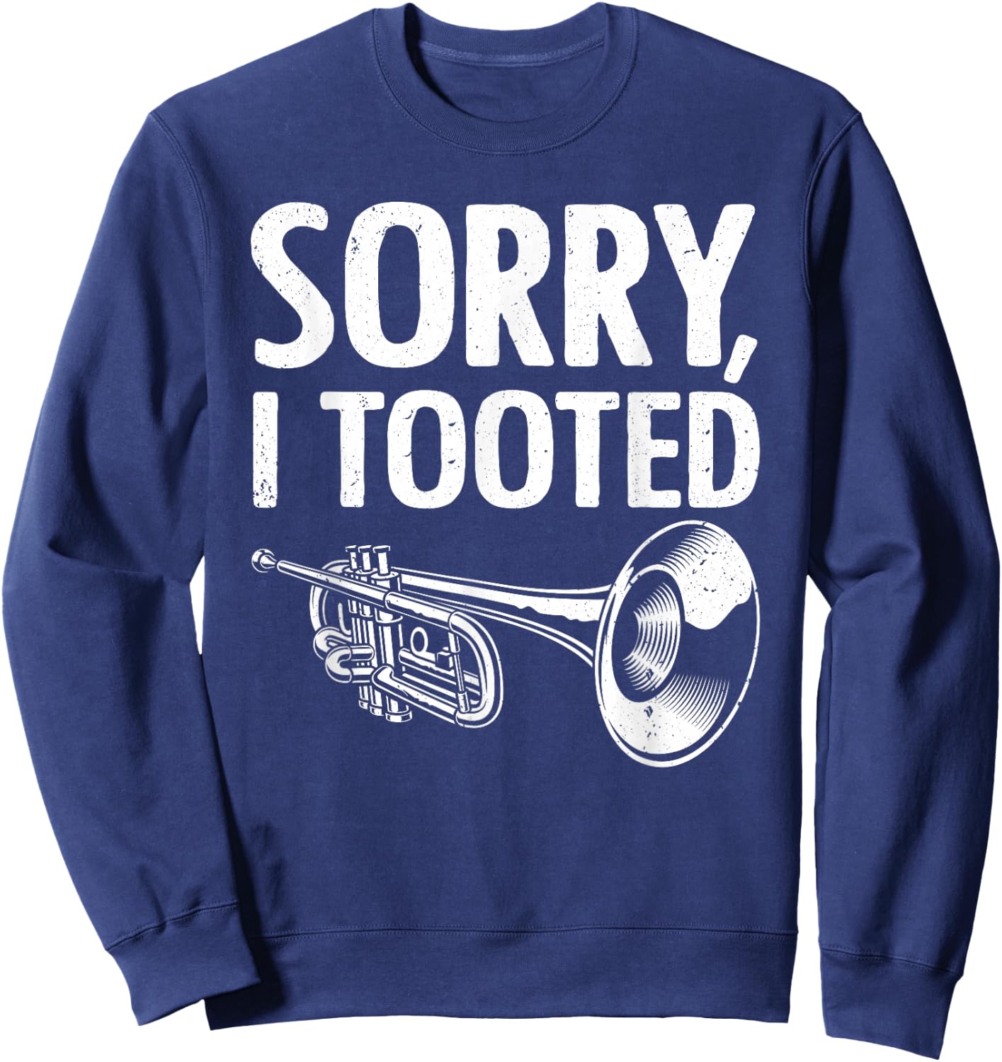 Funny Trumpet Player Design Women Trumpet Trumpeter Sweatshirt - Sweatshirt | Navy