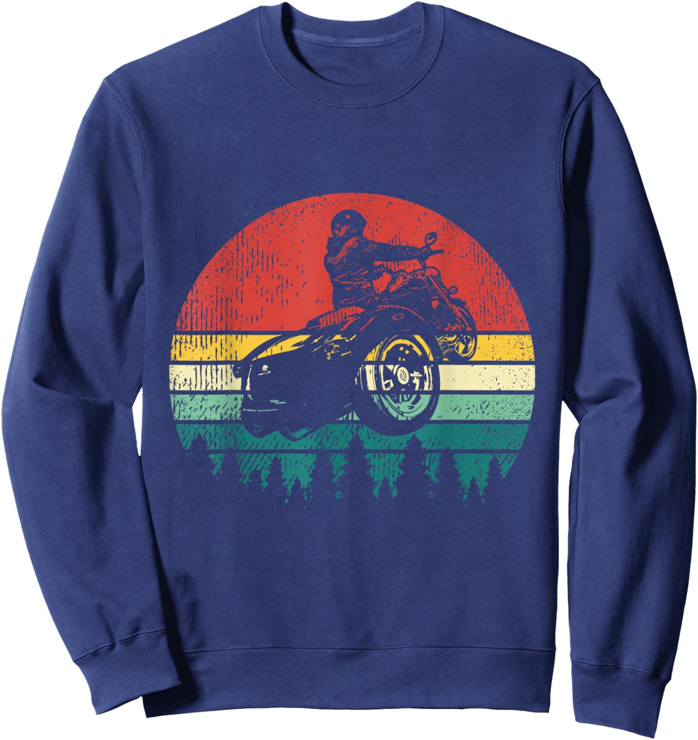 Retro Trike Bike Motorcycle Rider Triker Gift Sweatshirt - Sweatshirt | Navy