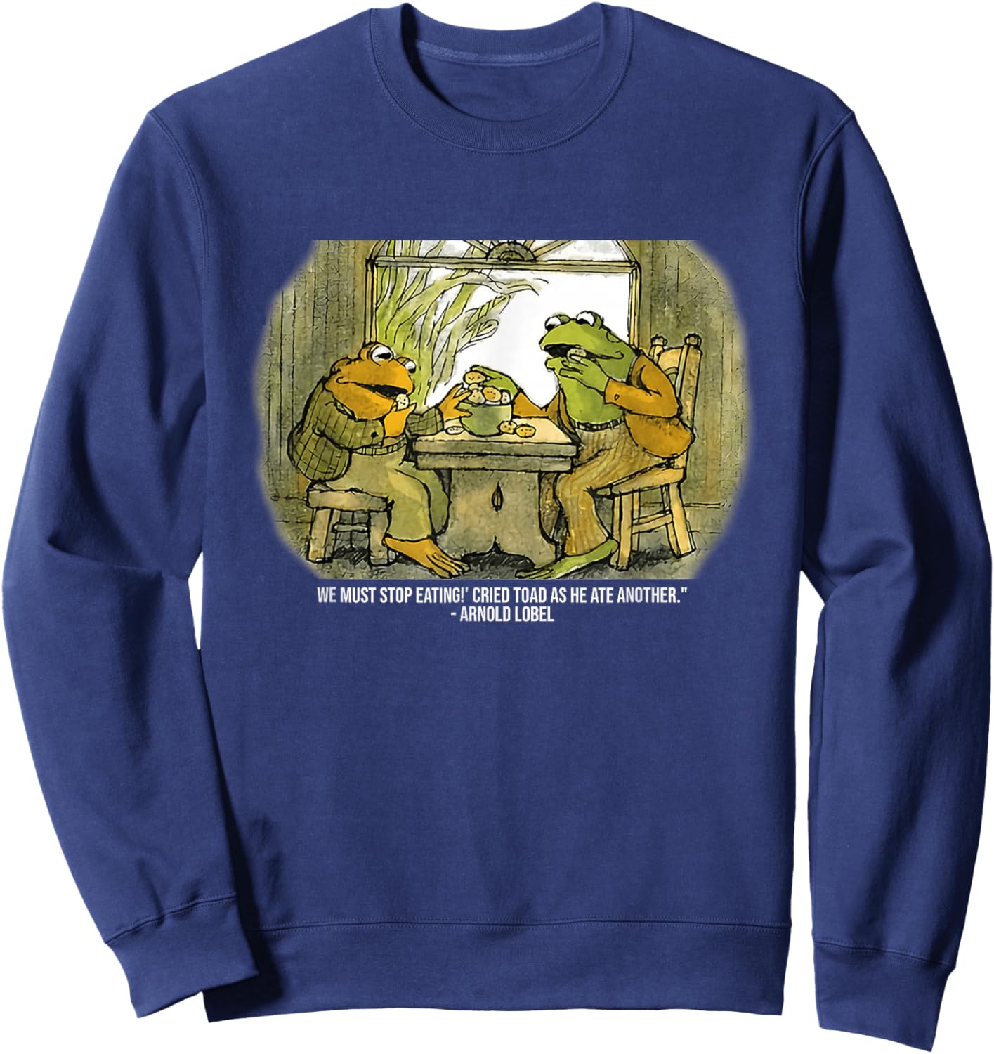 We Must Stop Eating Cried Toad As He Ate Another Frogs Sweatshirt - Sweatshirt | Navy