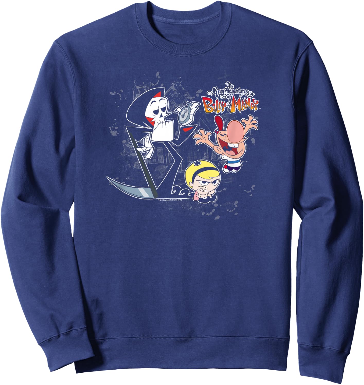The Grim Adventures of Billy & Mandy Splatter Cast Sweatshirt - Sweatshirt | Navy